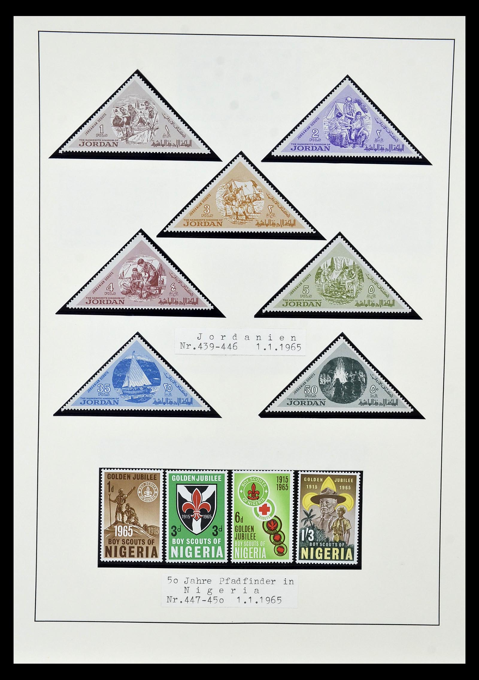 35069 040 - Postzegelverzameling 35069 Motief scouting 1925-2010.