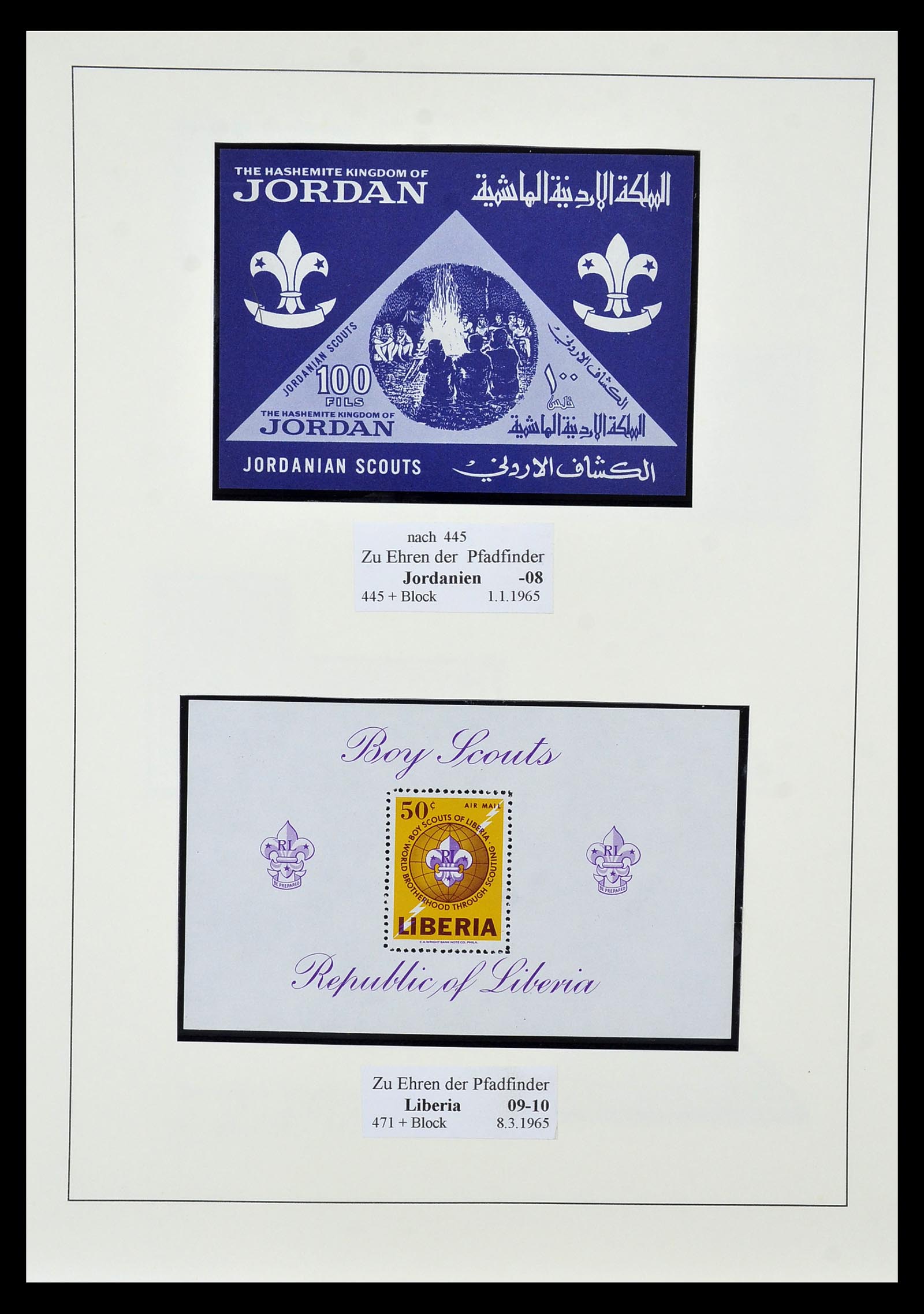 35069 042 - Postzegelverzameling 35069 Motief scouting 1925-2010.