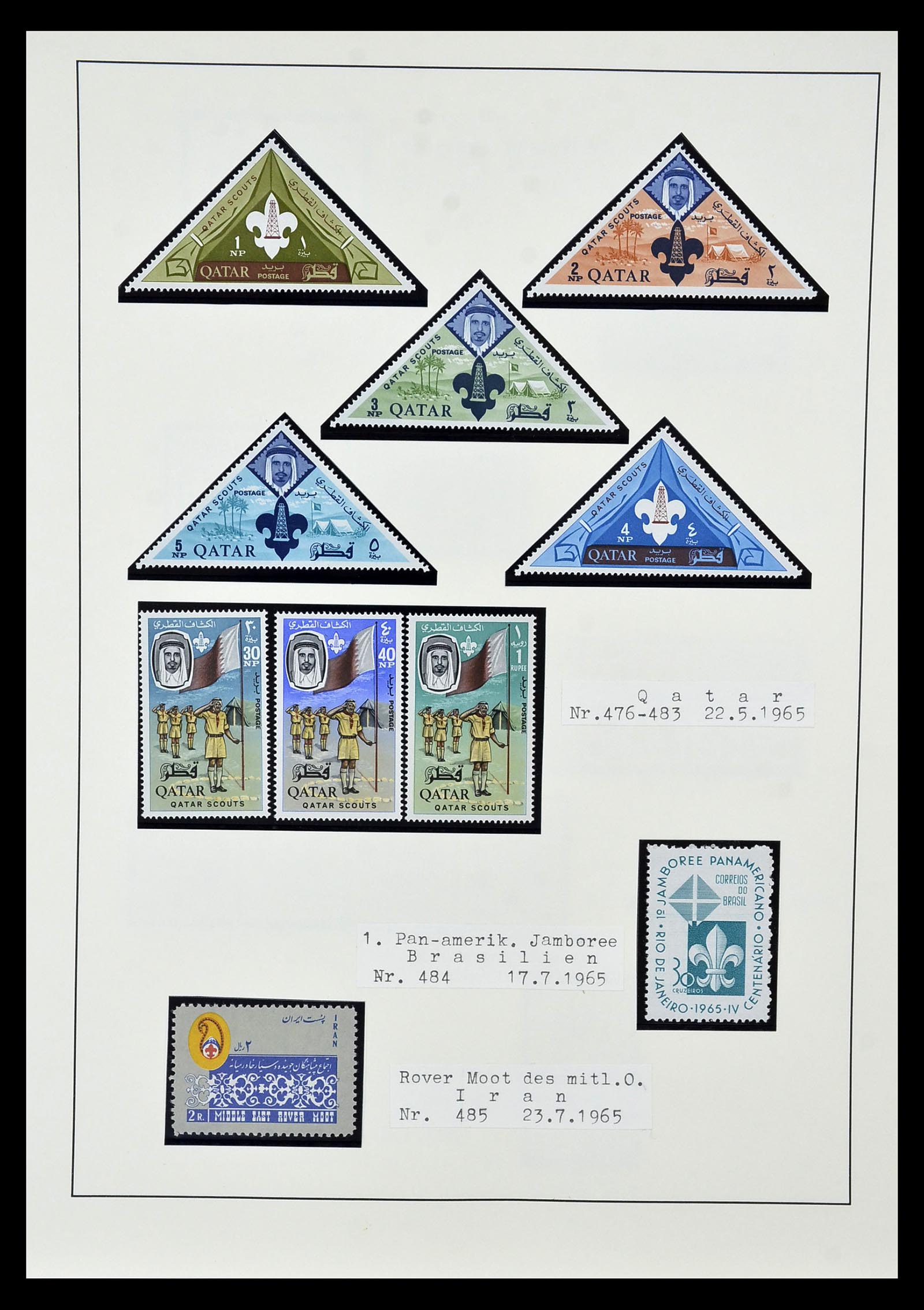 35069 044 - Postzegelverzameling 35069 Motief scouting 1925-2010.