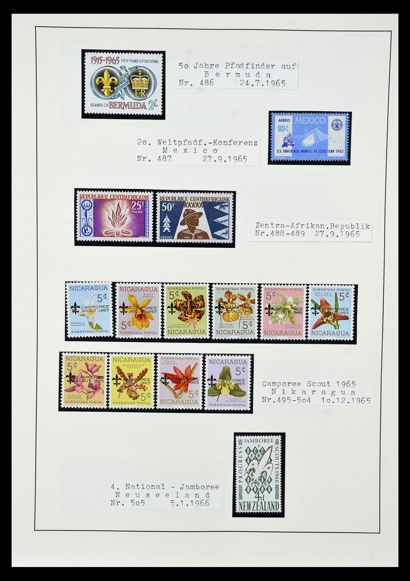 35069 045 - Postzegelverzameling 35069 Motief scouting 1925-2010.