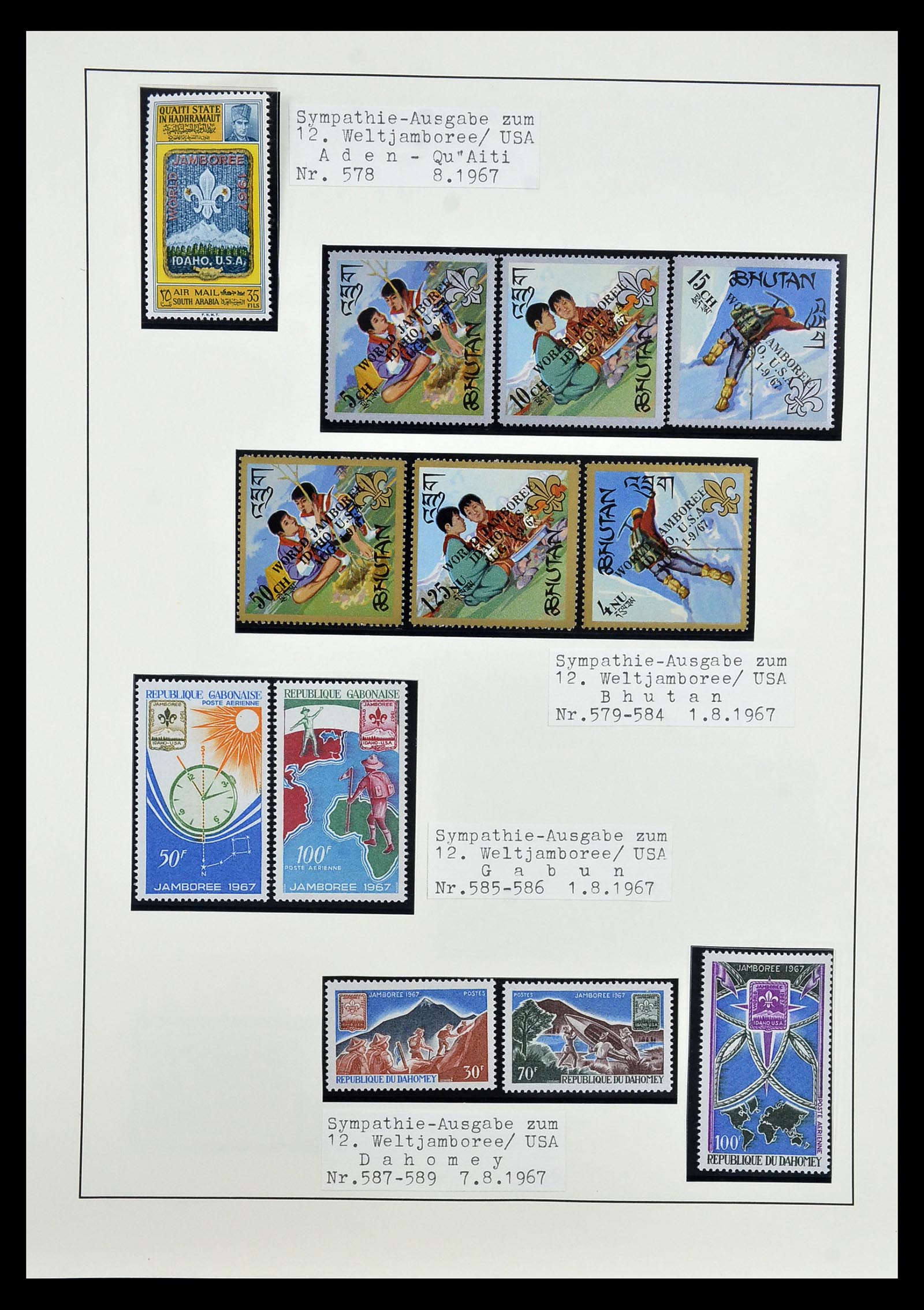 35069 053 - Postzegelverzameling 35069 Motief scouting 1925-2010.