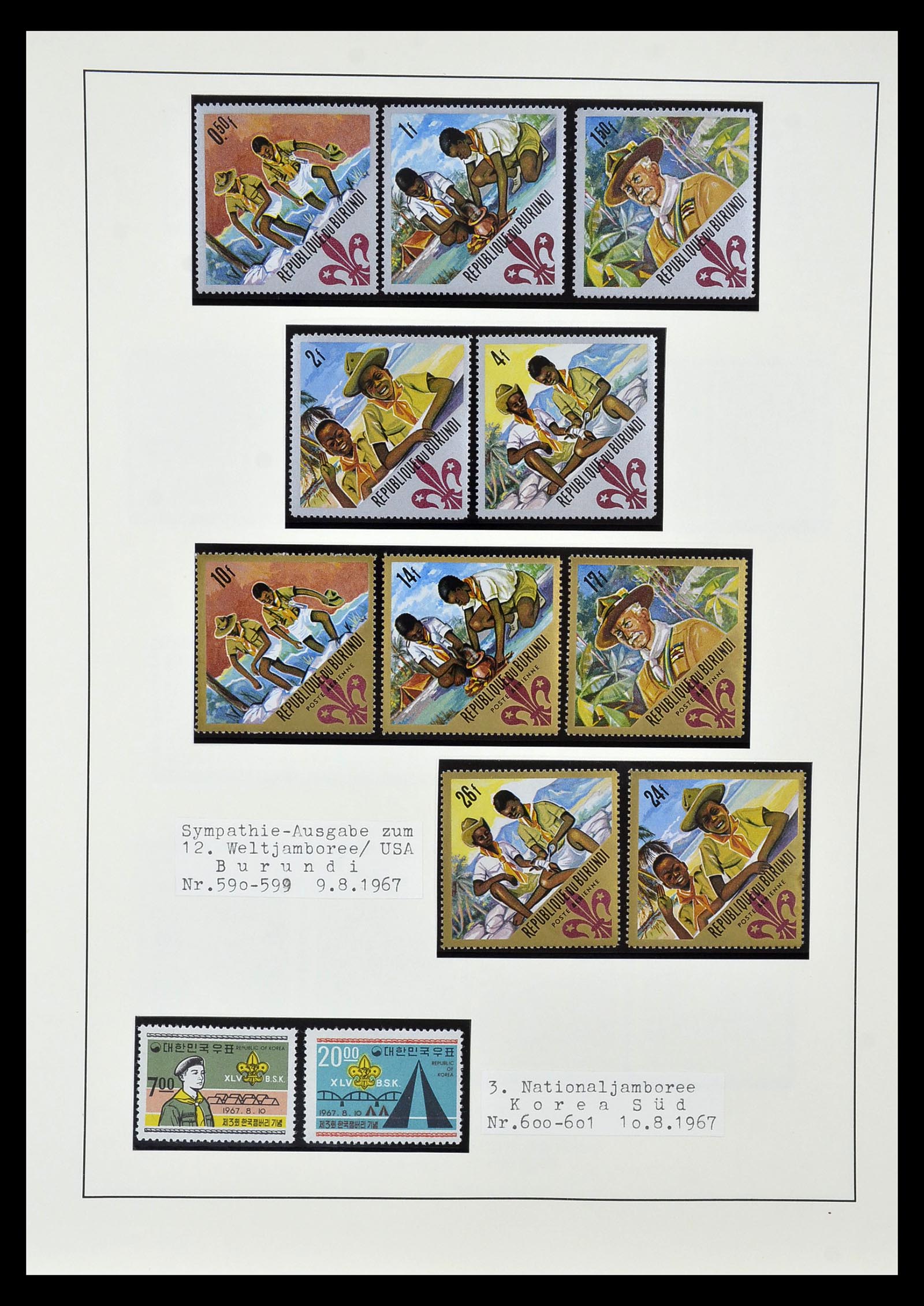 35069 054 - Postzegelverzameling 35069 Motief scouting 1925-2010.