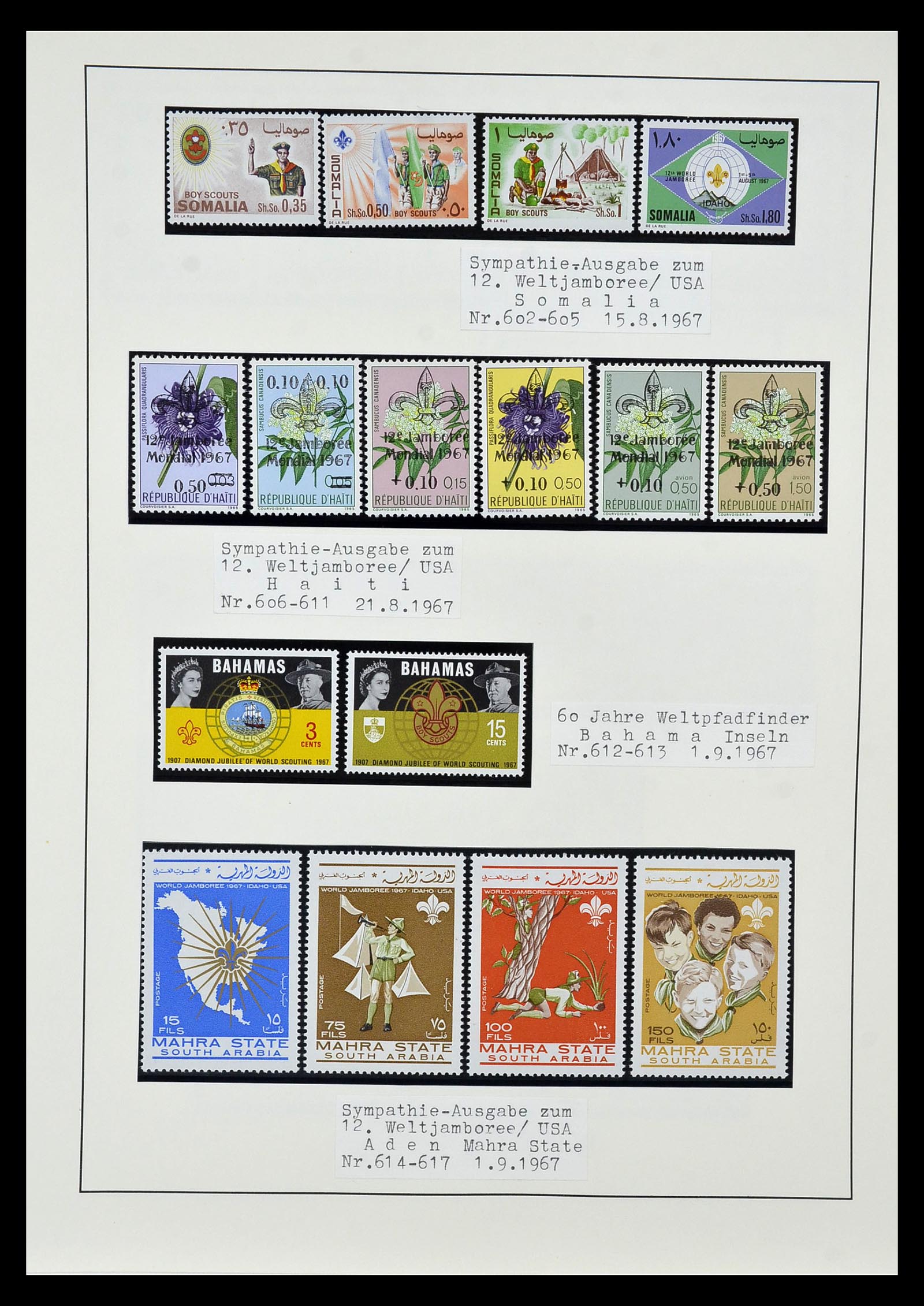 35069 055 - Postzegelverzameling 35069 Motief scouting 1925-2010.