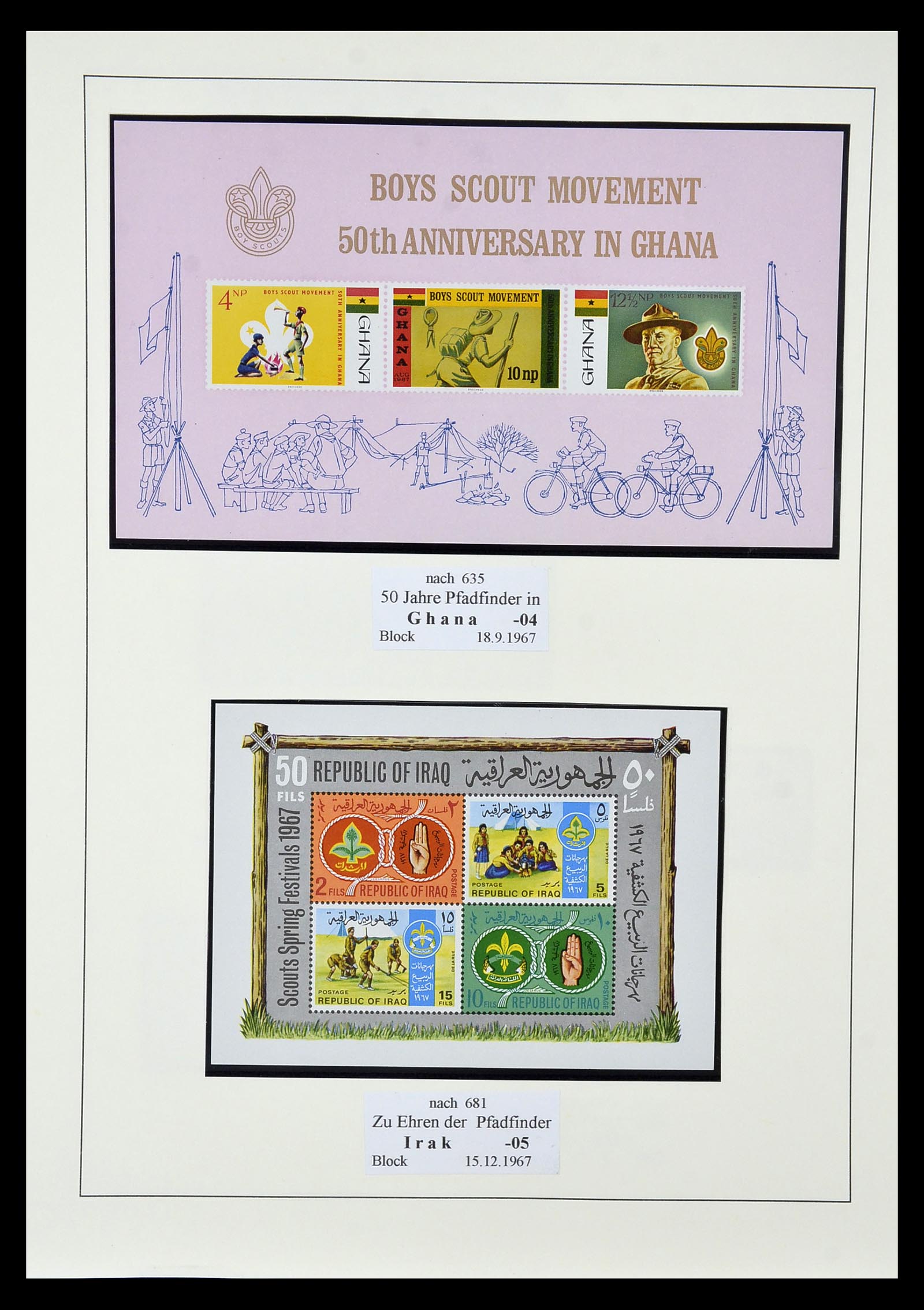 35069 057 - Postzegelverzameling 35069 Motief scouting 1925-2010.