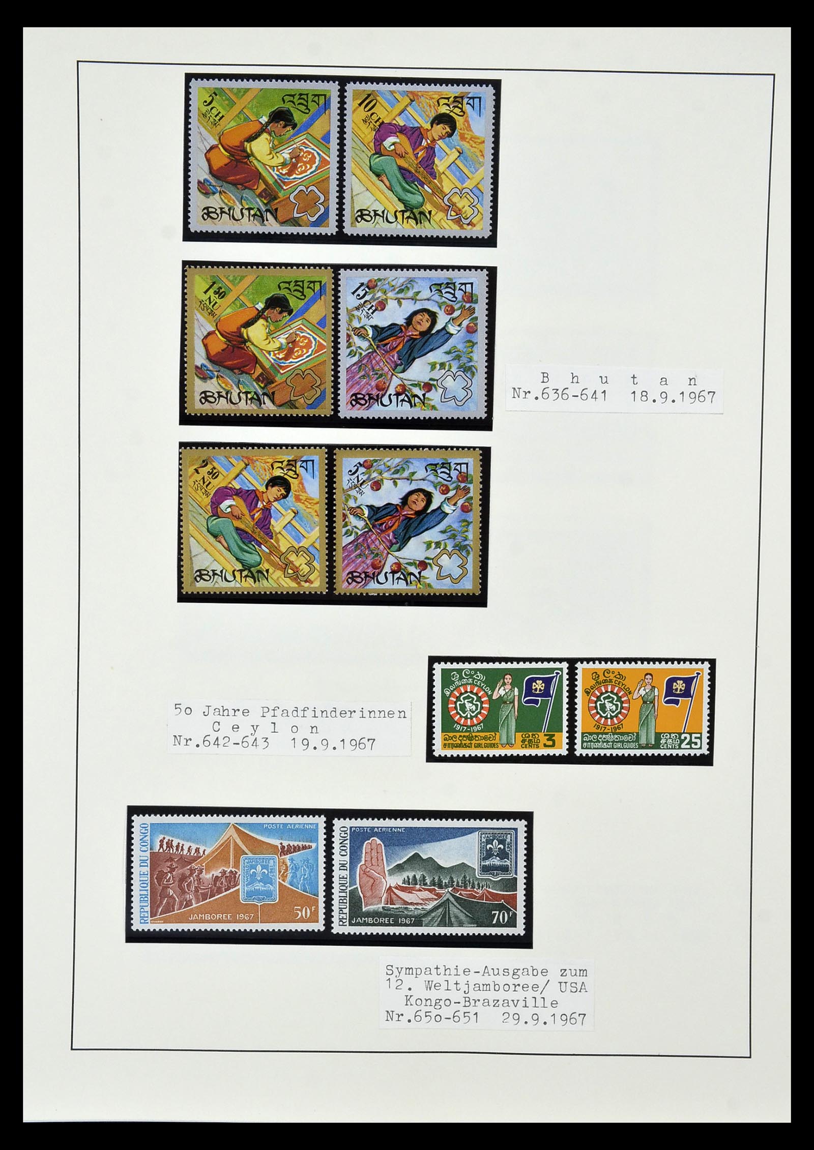 35069 058 - Postzegelverzameling 35069 Motief scouting 1925-2010.