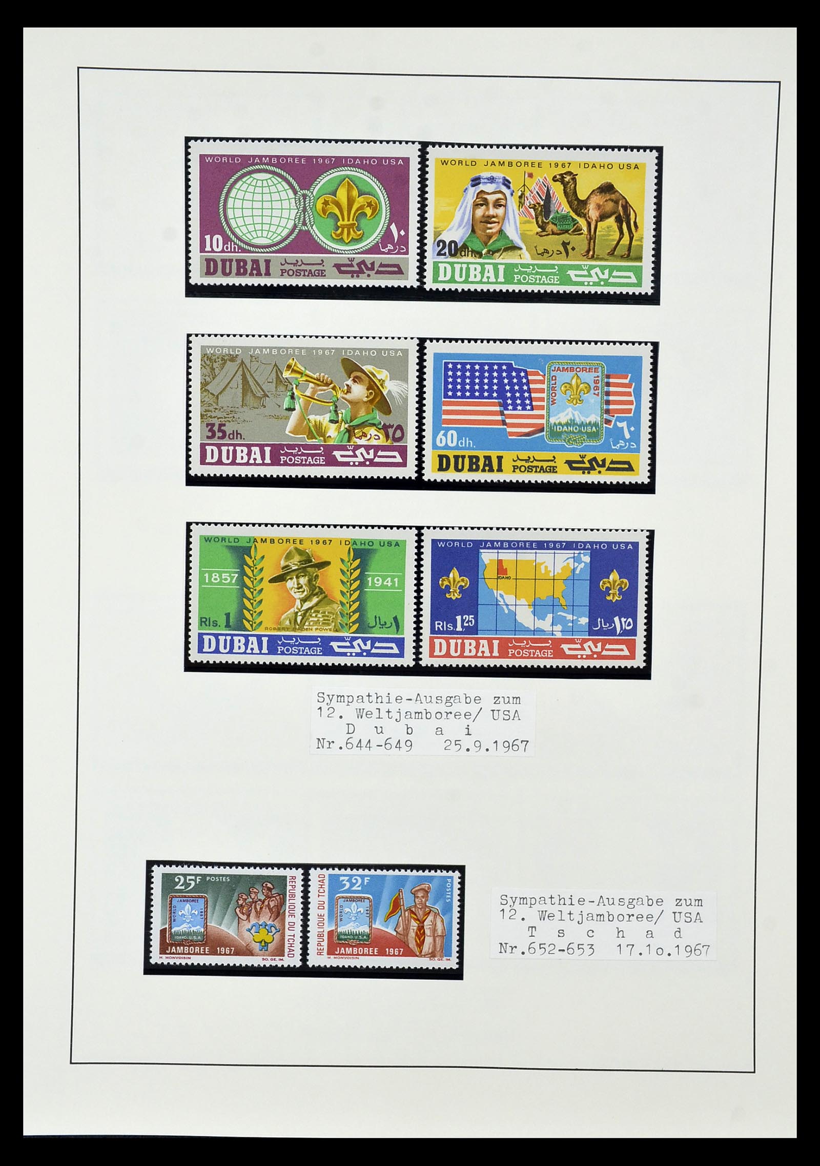35069 059 - Postzegelverzameling 35069 Motief scouting 1925-2010.