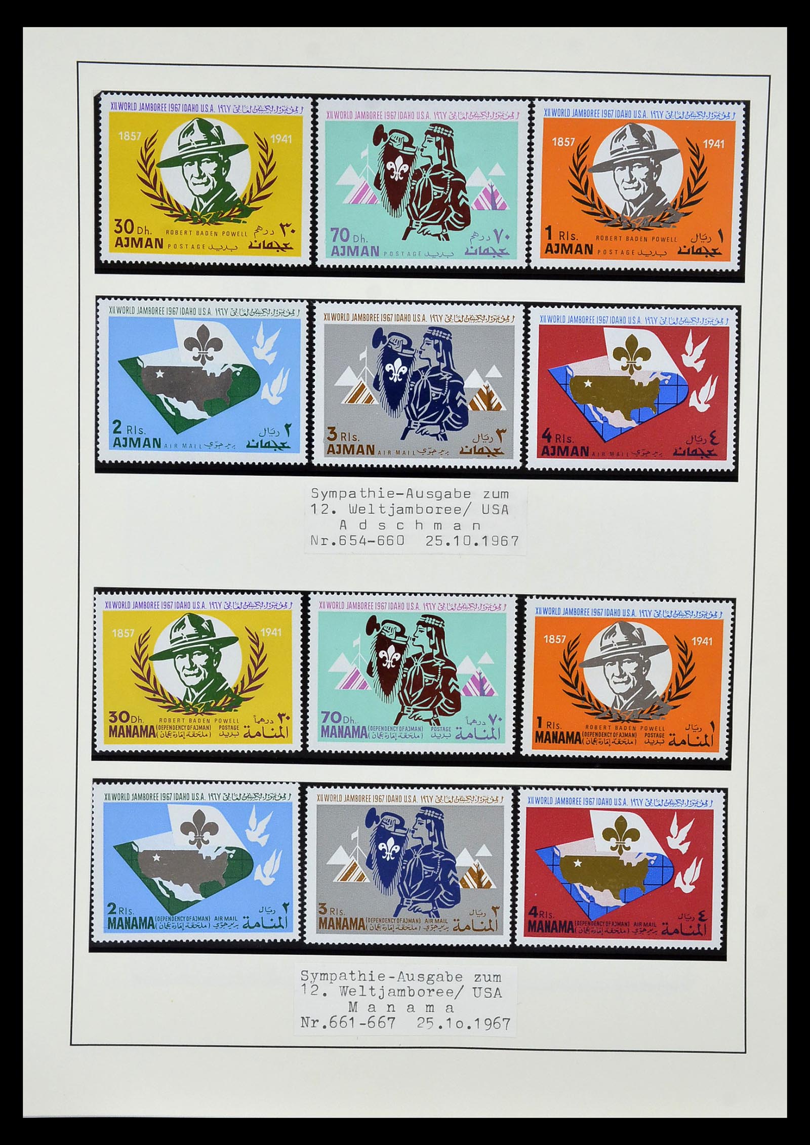 35069 060 - Postzegelverzameling 35069 Motief scouting 1925-2010.