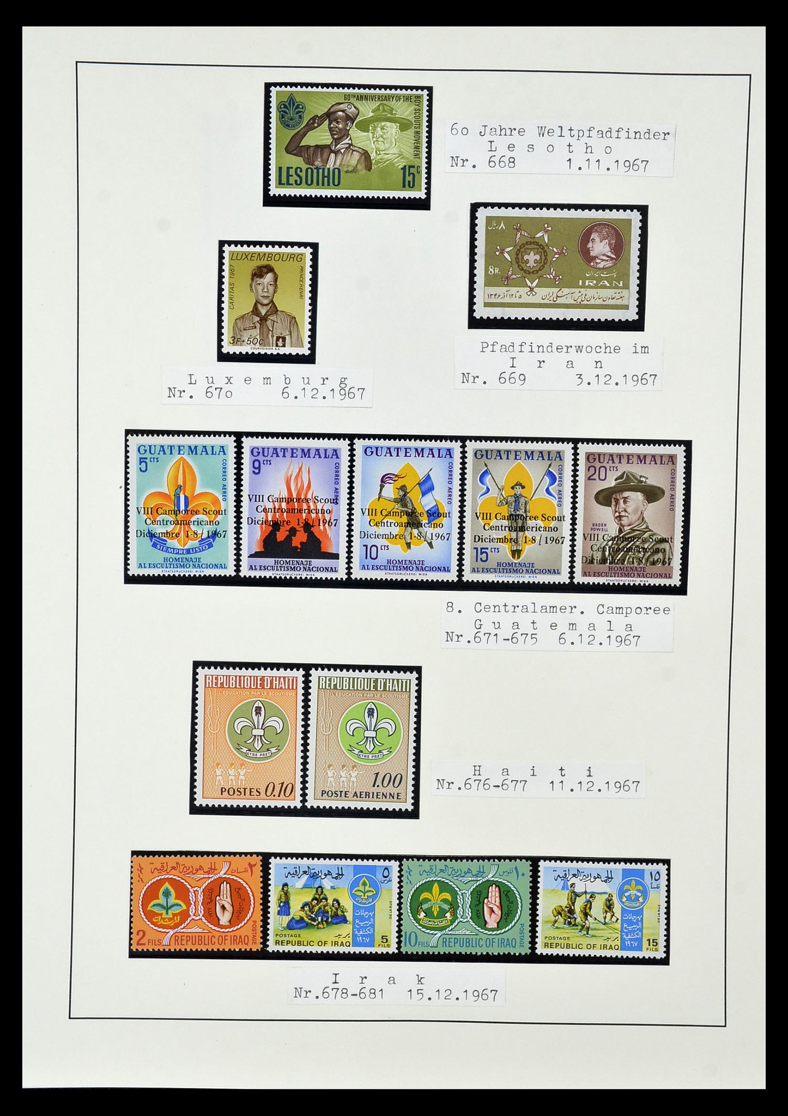 35069 061 - Postzegelverzameling 35069 Motief scouting 1925-2010.