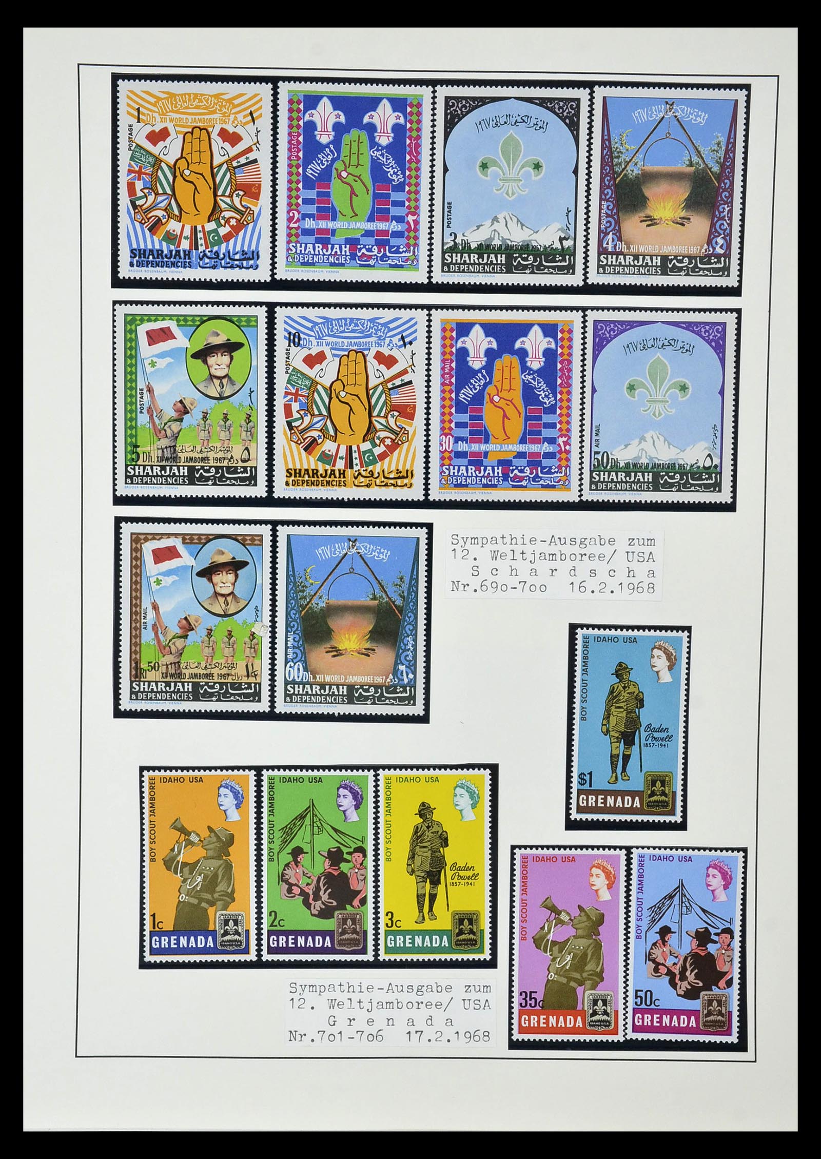 35069 064 - Postzegelverzameling 35069 Motief scouting 1925-2010.