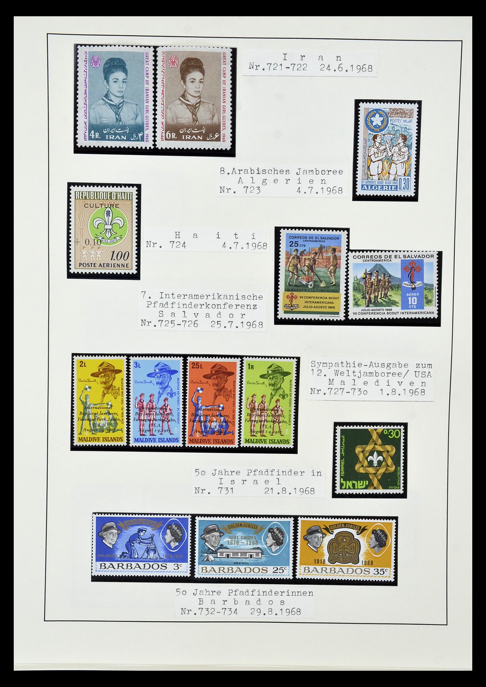 35069 066 - Postzegelverzameling 35069 Motief scouting 1925-2010.