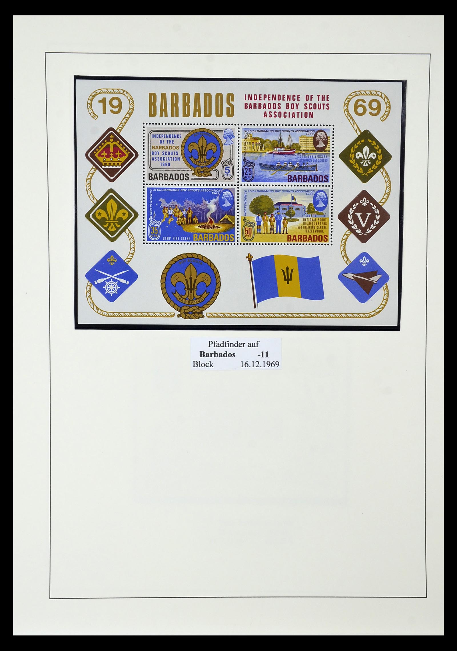 35069 073 - Postzegelverzameling 35069 Motief scouting 1925-2010.