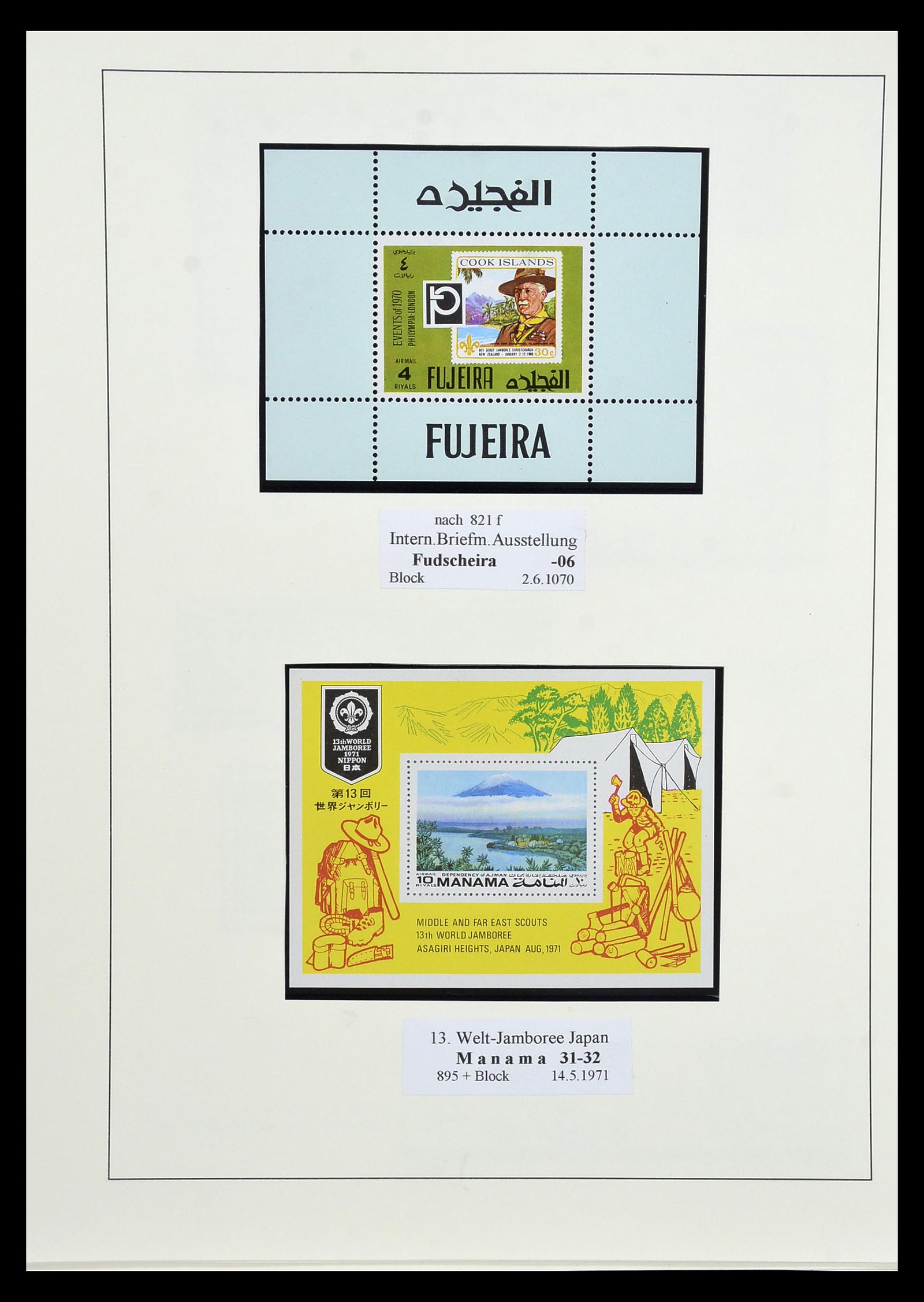 35069 074 - Postzegelverzameling 35069 Motief scouting 1925-2010.