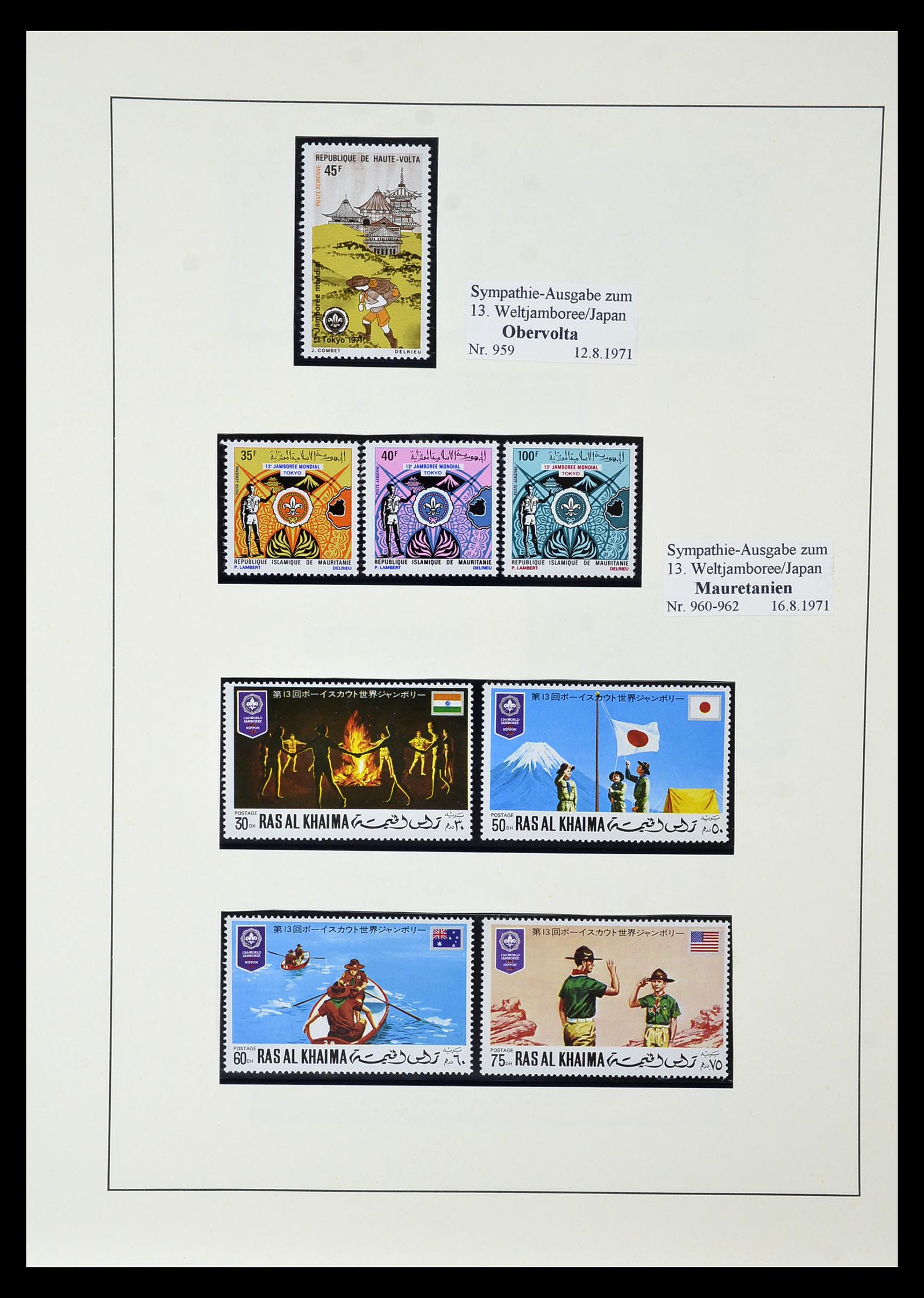 35069 088 - Postzegelverzameling 35069 Motief scouting 1925-2010.