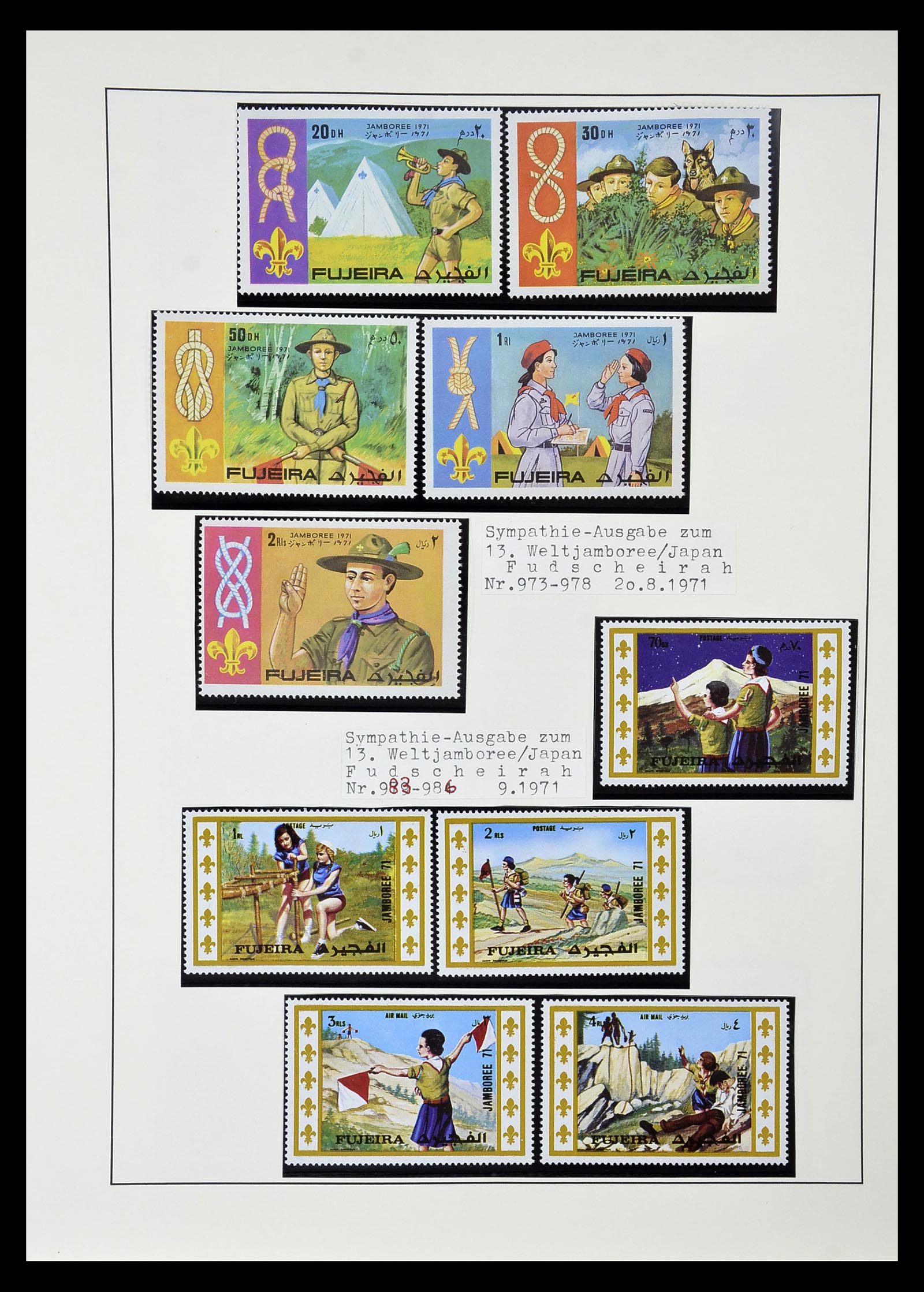 35069 090 - Postzegelverzameling 35069 Motief scouting 1925-2010.