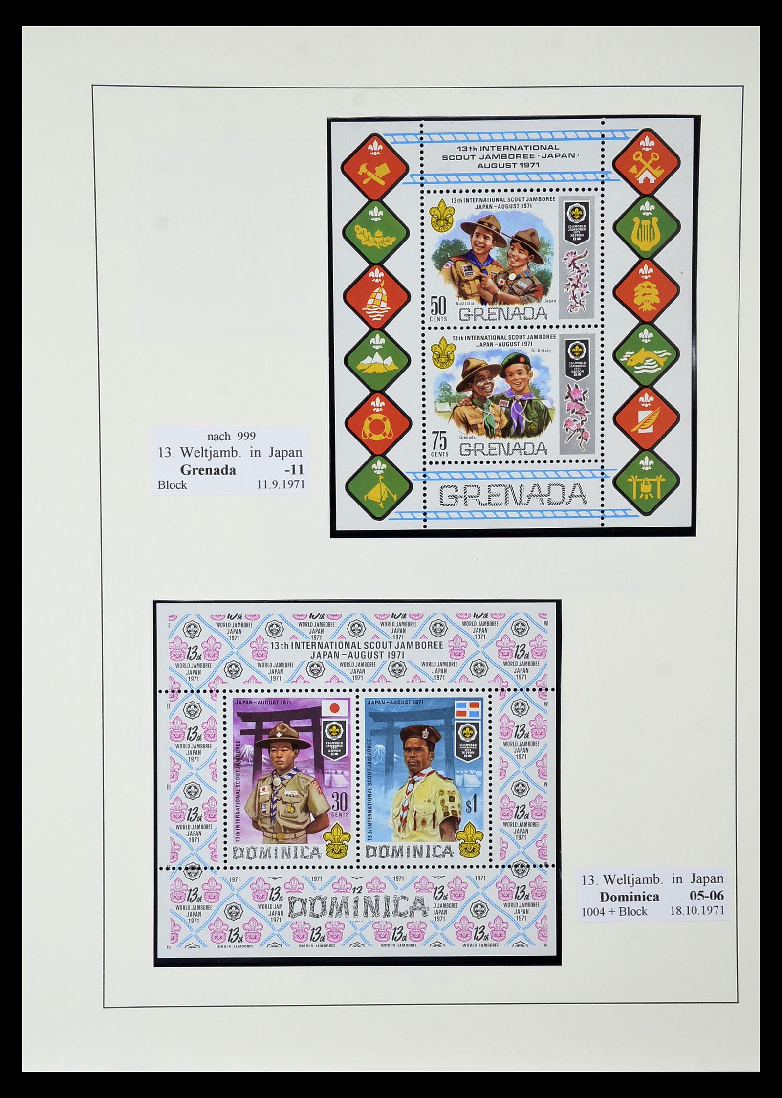 35069 093 - Postzegelverzameling 35069 Motief scouting 1925-2010.