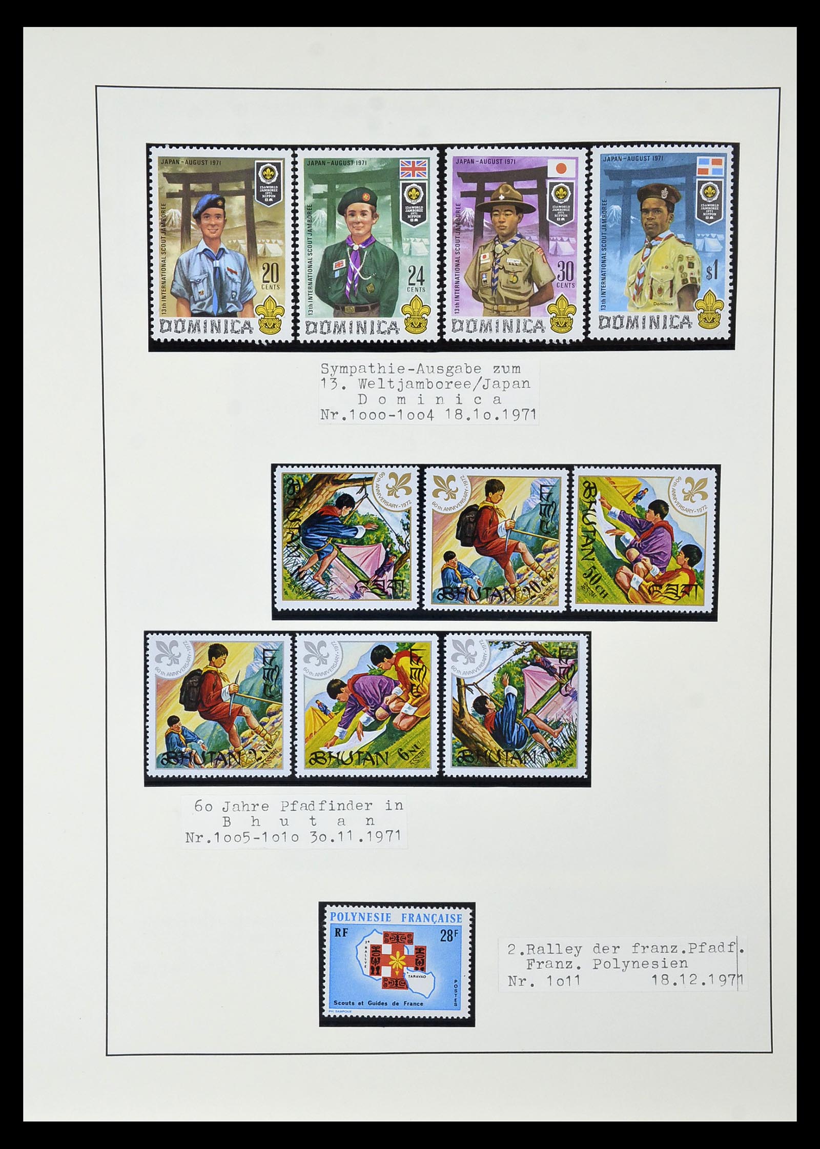35069 094 - Postzegelverzameling 35069 Motief scouting 1925-2010.