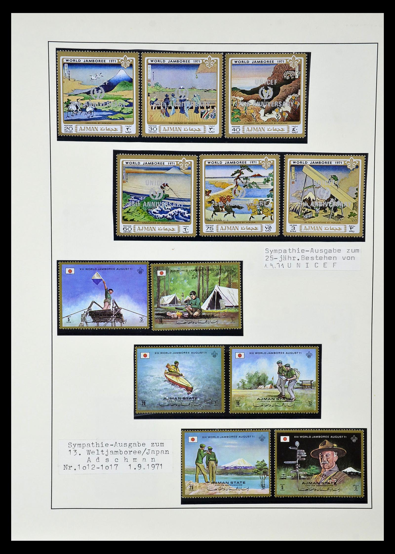 35069 095 - Postzegelverzameling 35069 Motief scouting 1925-2010.