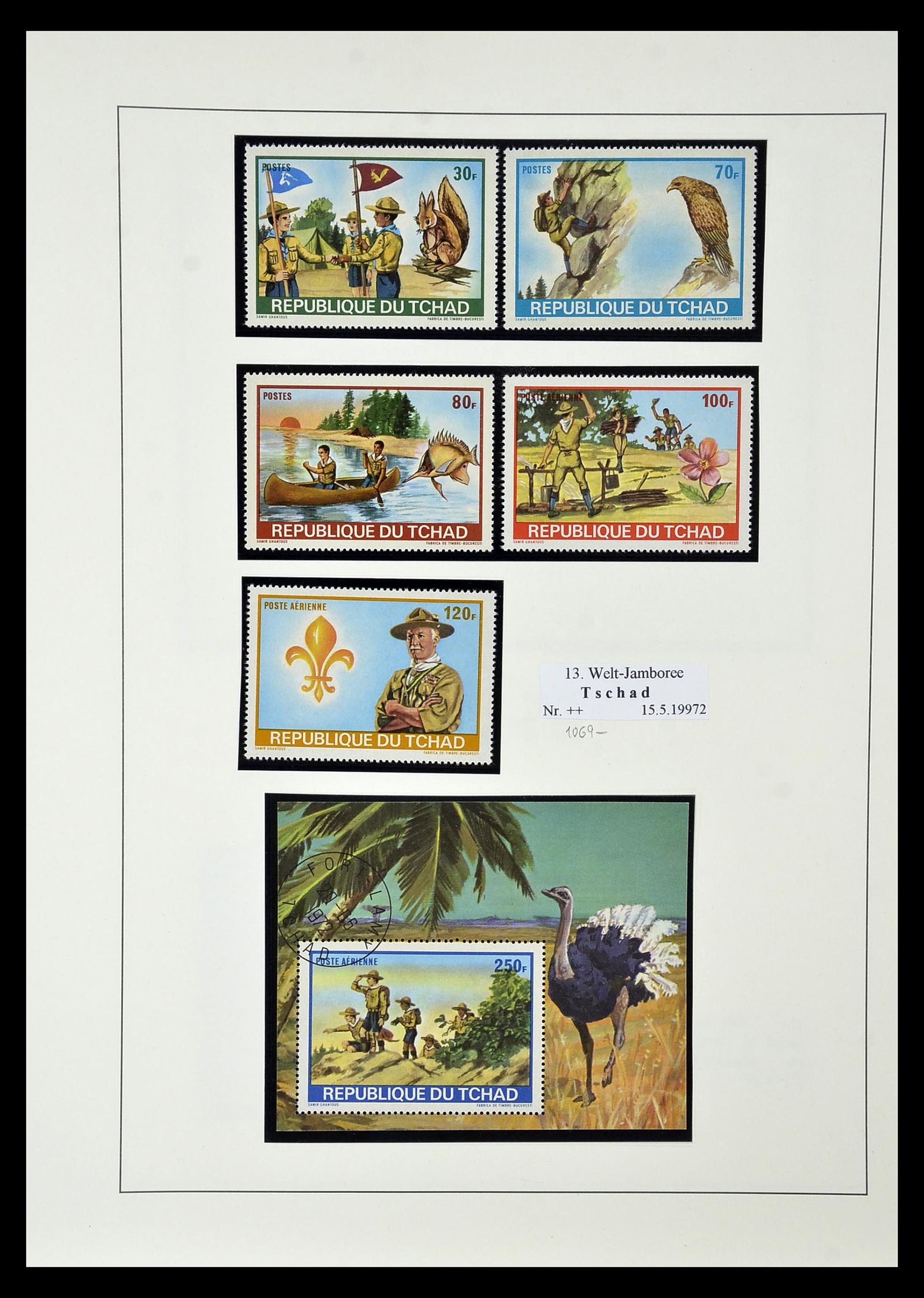 35069 100 - Postzegelverzameling 35069 Motief scouting 1925-2010.