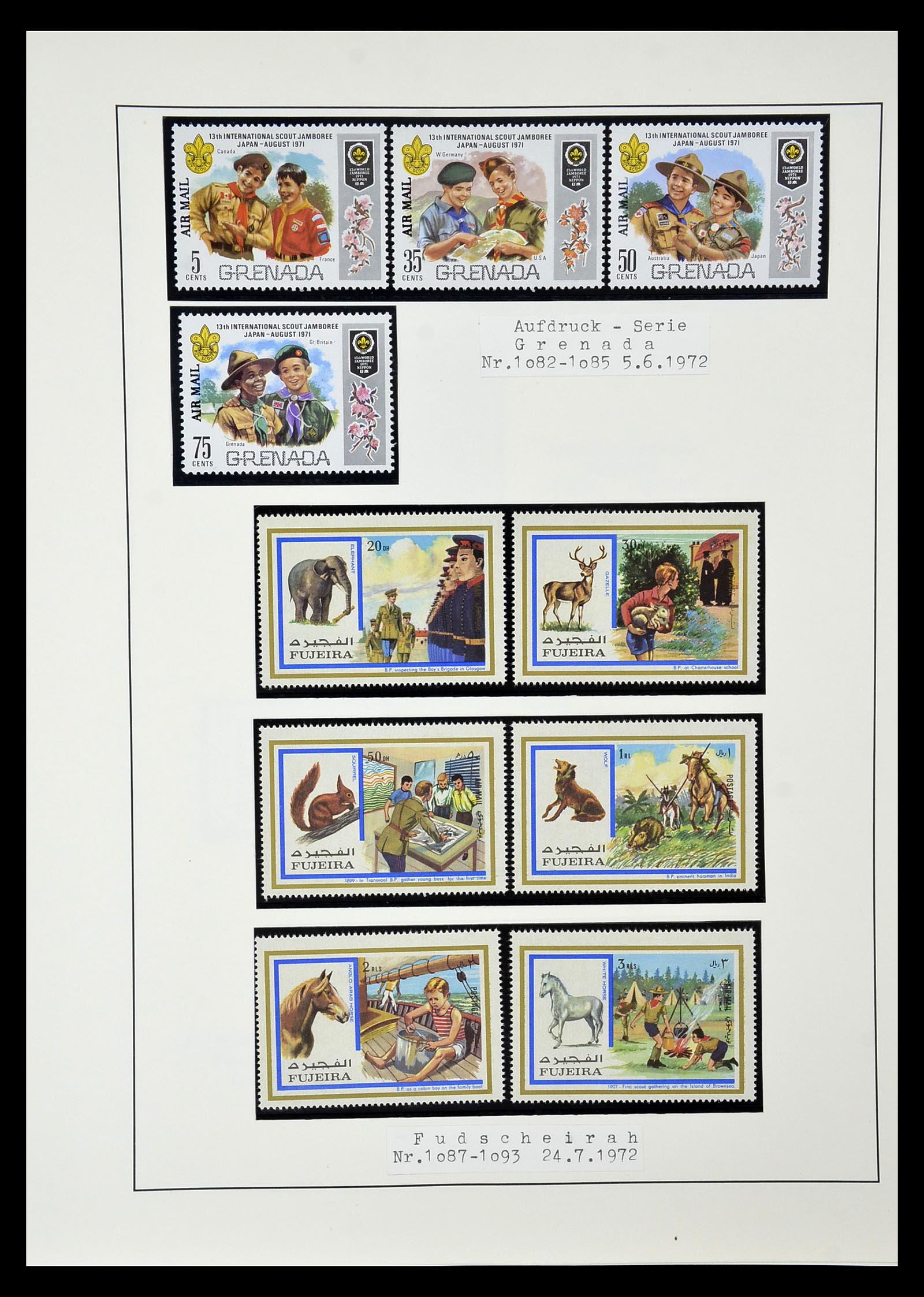 35069 103 - Postzegelverzameling 35069 Motief scouting 1925-2010.