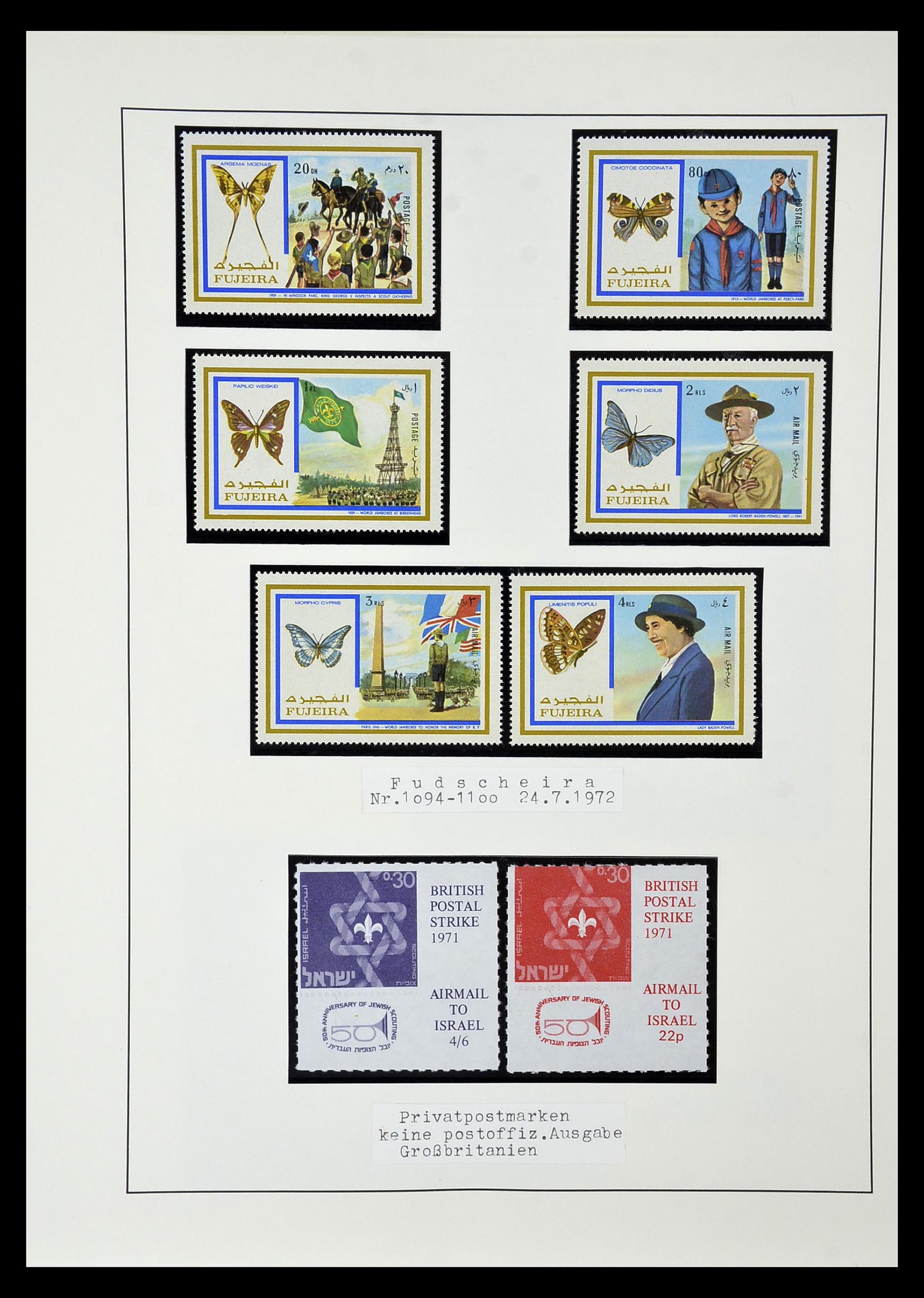 35069 105 - Postzegelverzameling 35069 Motief scouting 1925-2010.