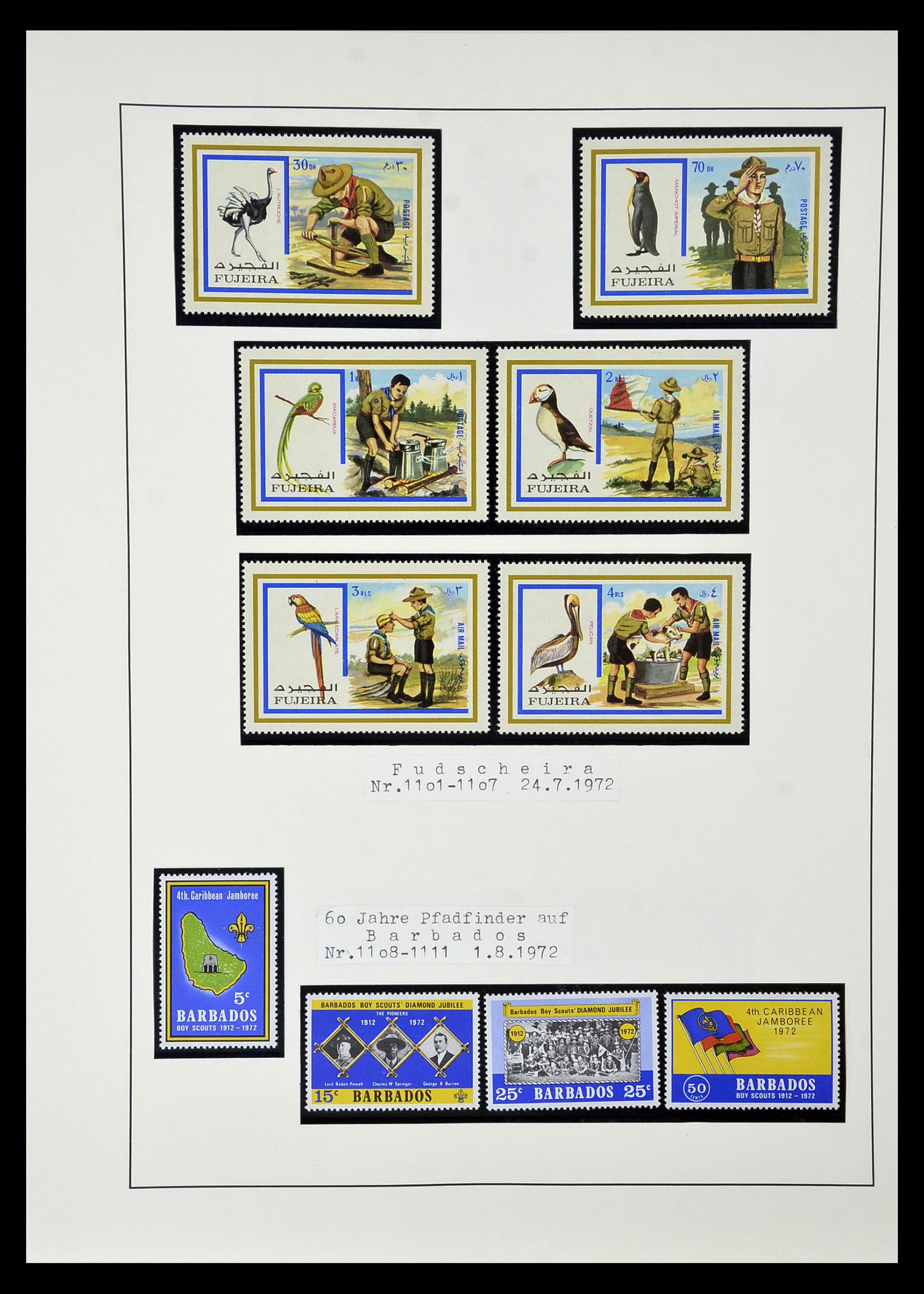 35069 107 - Postzegelverzameling 35069 Motief scouting 1925-2010.