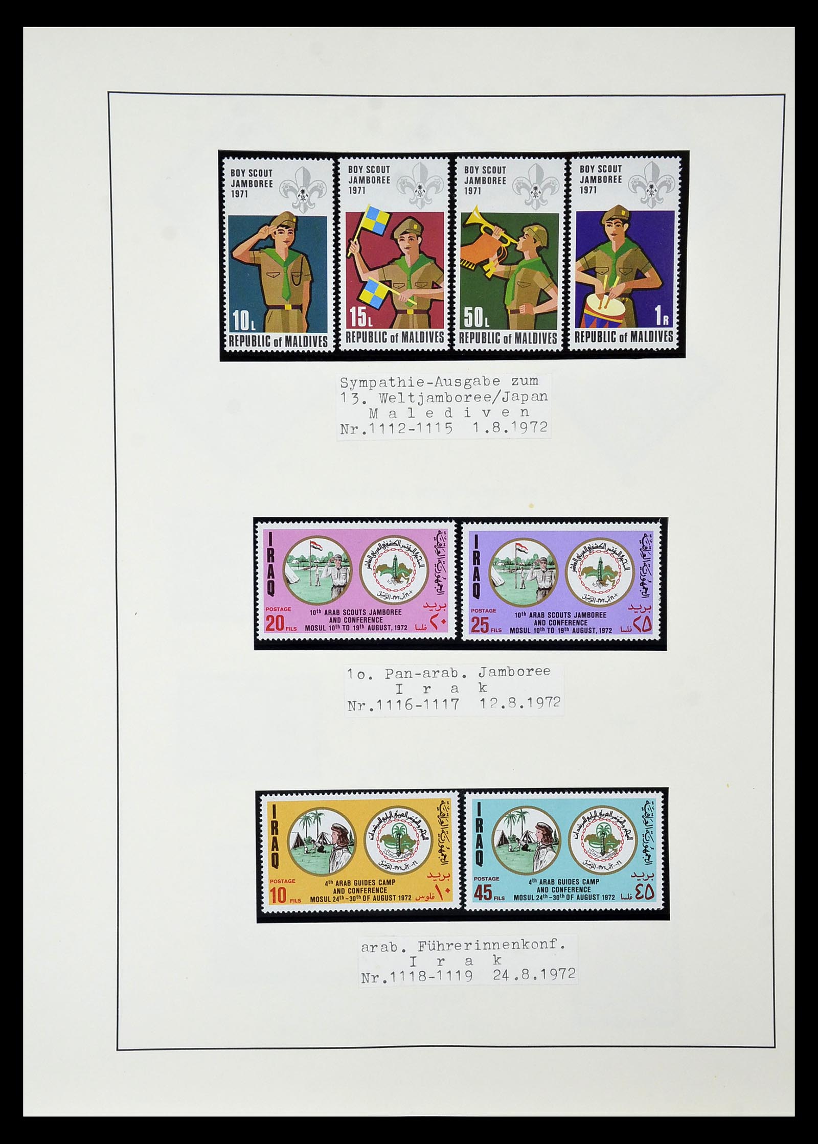 35069 108 - Postzegelverzameling 35069 Motief scouting 1925-2010.