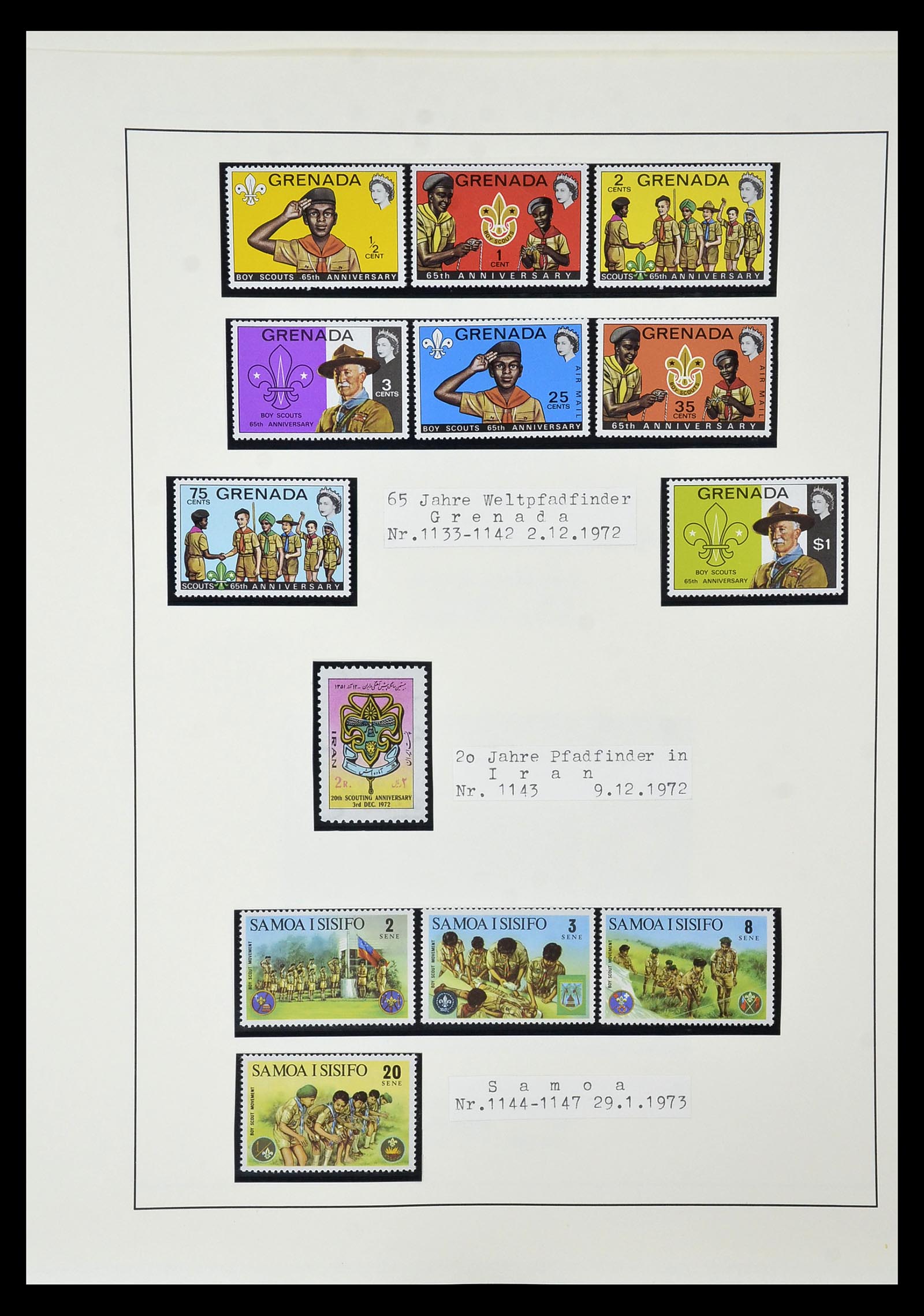35069 110 - Postzegelverzameling 35069 Motief scouting 1925-2010.