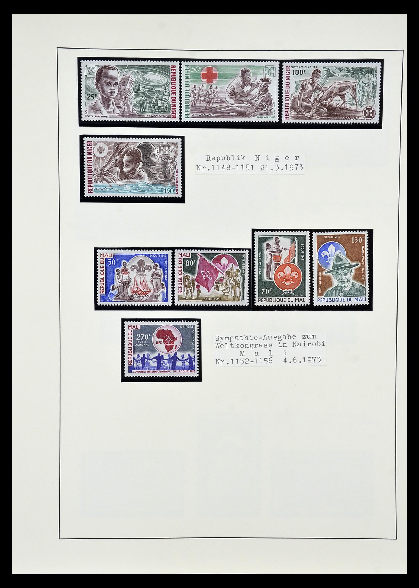 35069 112 - Postzegelverzameling 35069 Motief scouting 1925-2010.