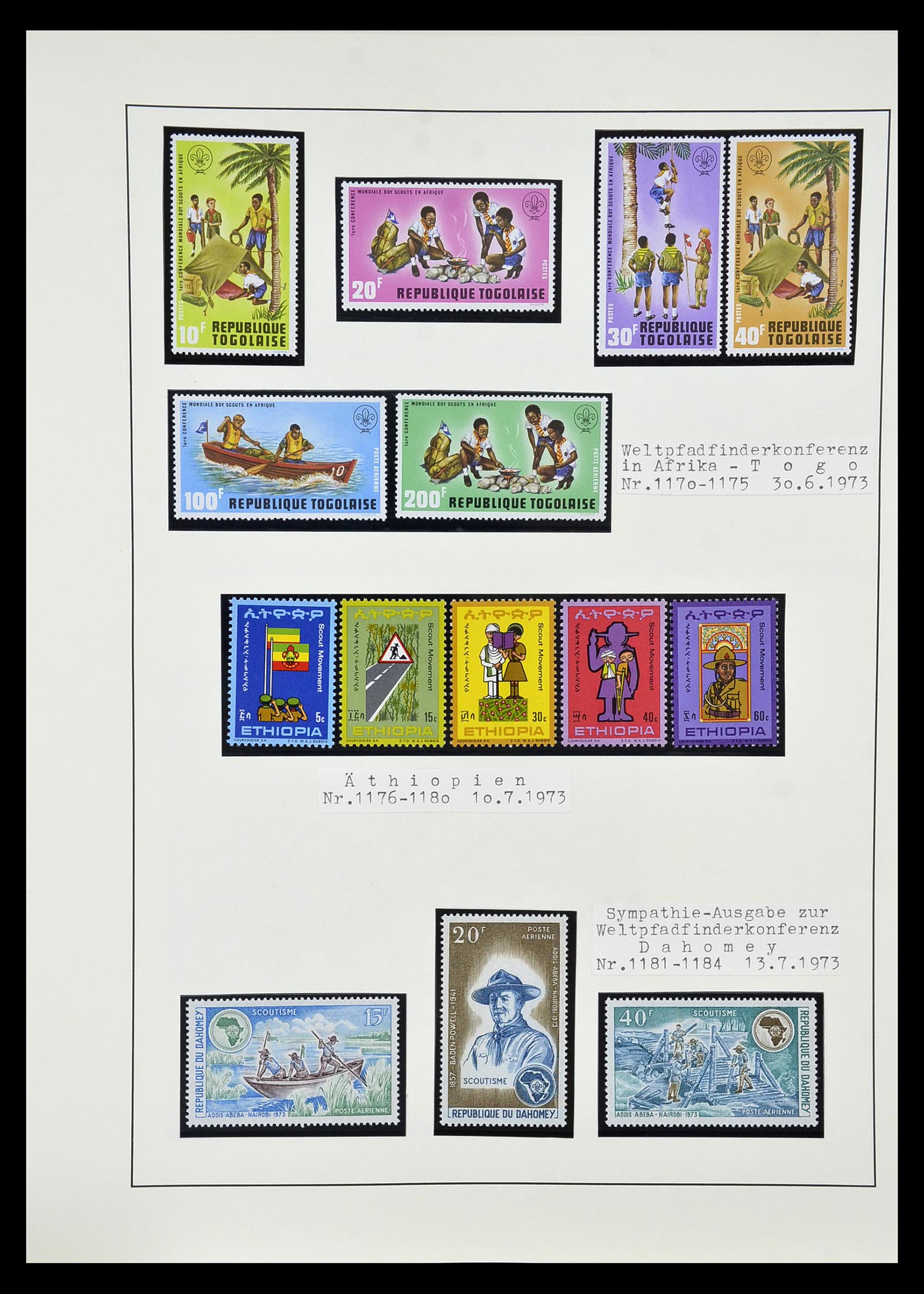 35069 113 - Postzegelverzameling 35069 Motief scouting 1925-2010.