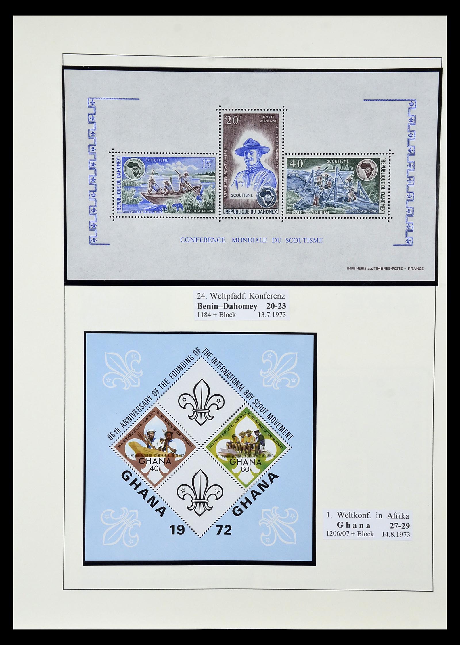 35069 114 - Postzegelverzameling 35069 Motief scouting 1925-2010.