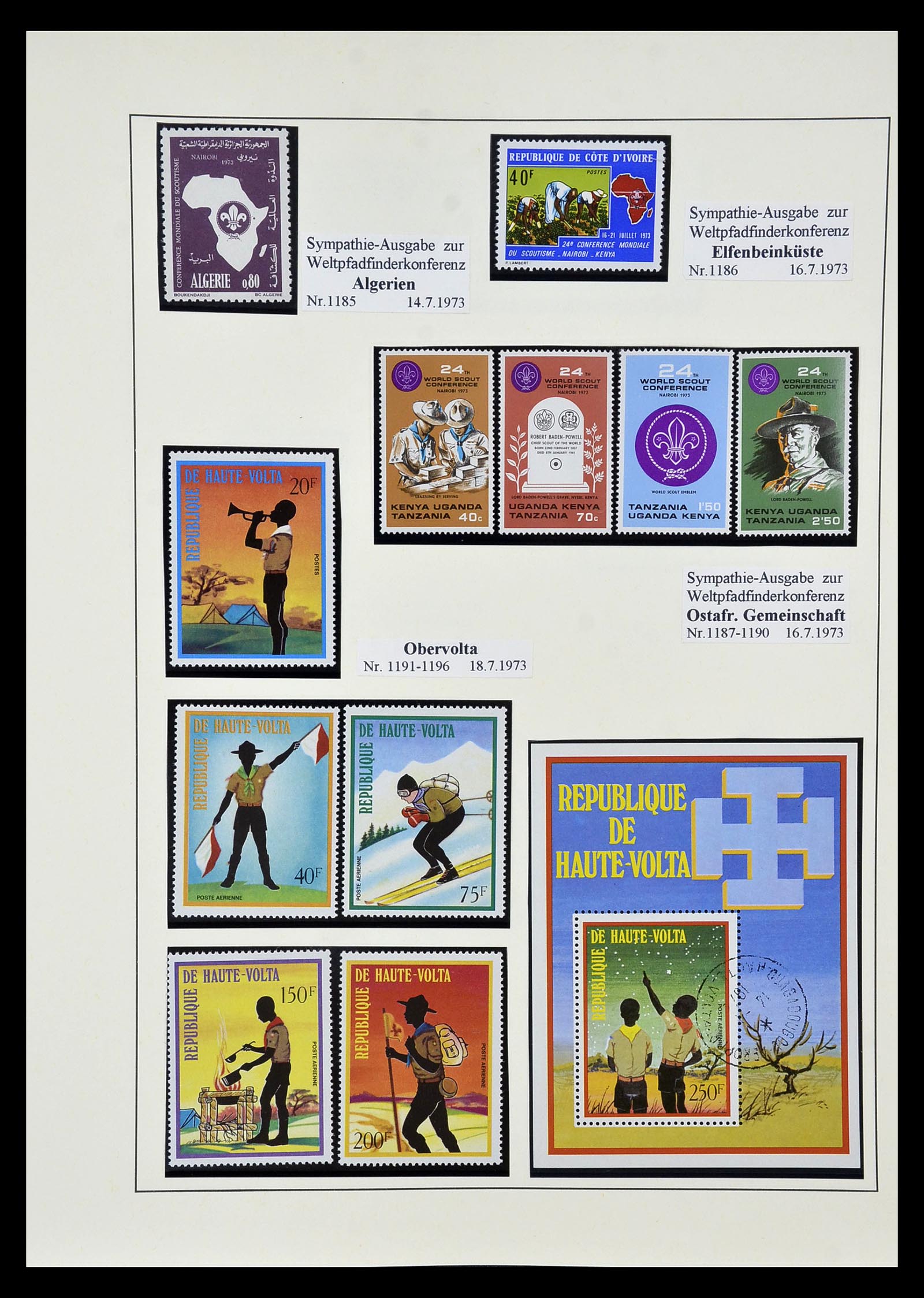 35069 115 - Postzegelverzameling 35069 Motief scouting 1925-2010.