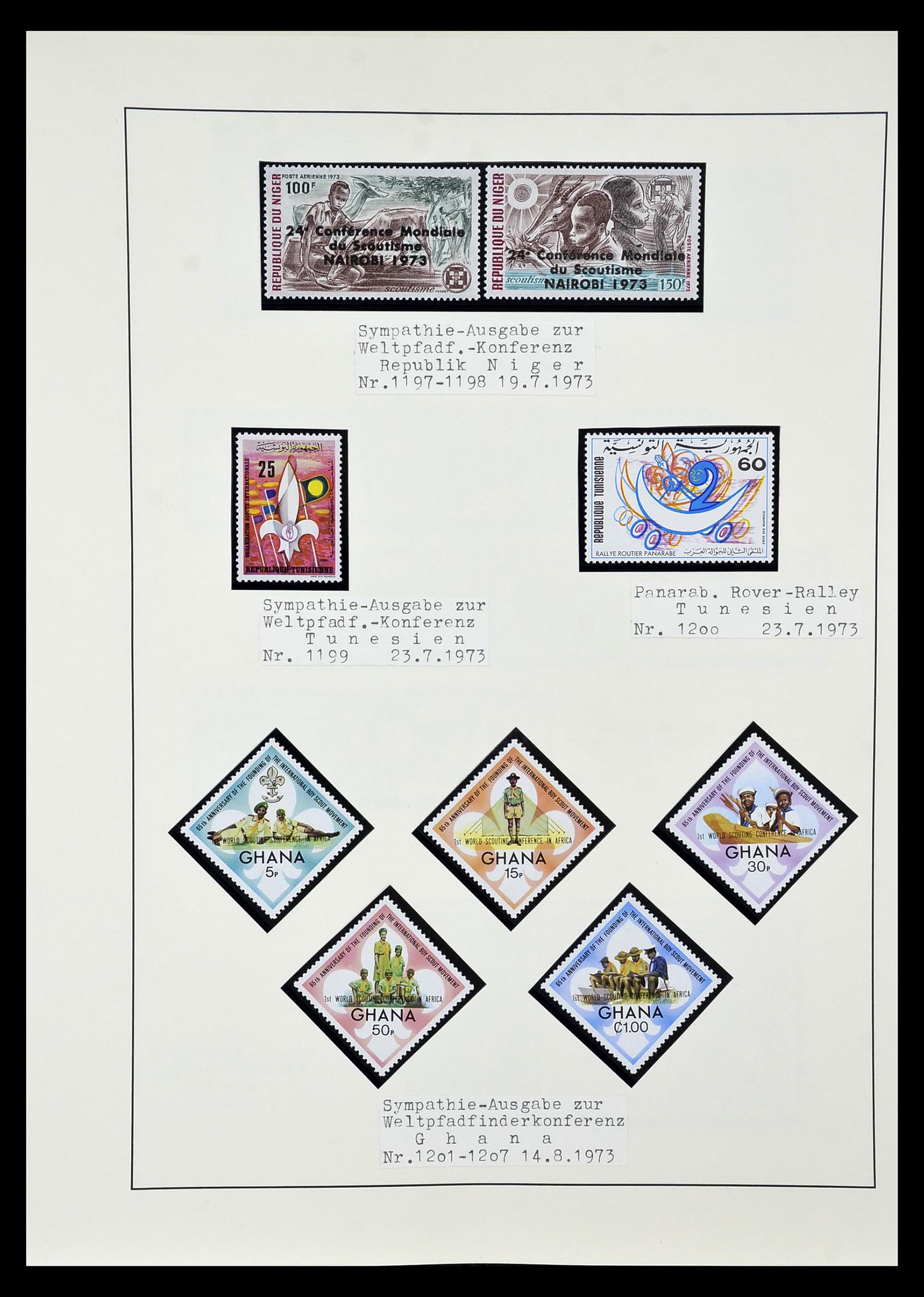 35069 116 - Postzegelverzameling 35069 Motief scouting 1925-2010.