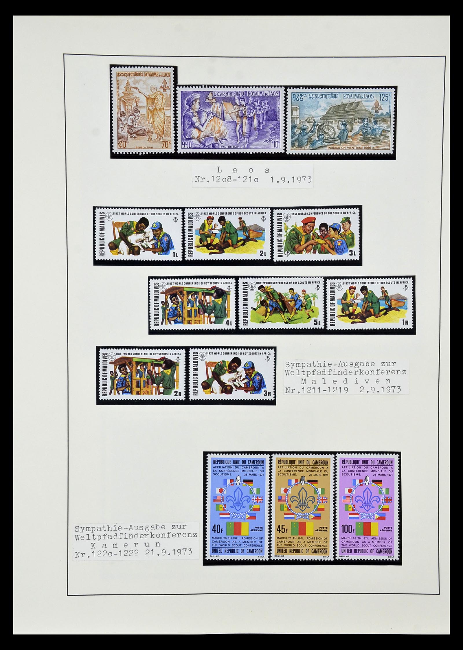 35069 117 - Postzegelverzameling 35069 Motief scouting 1925-2010.
