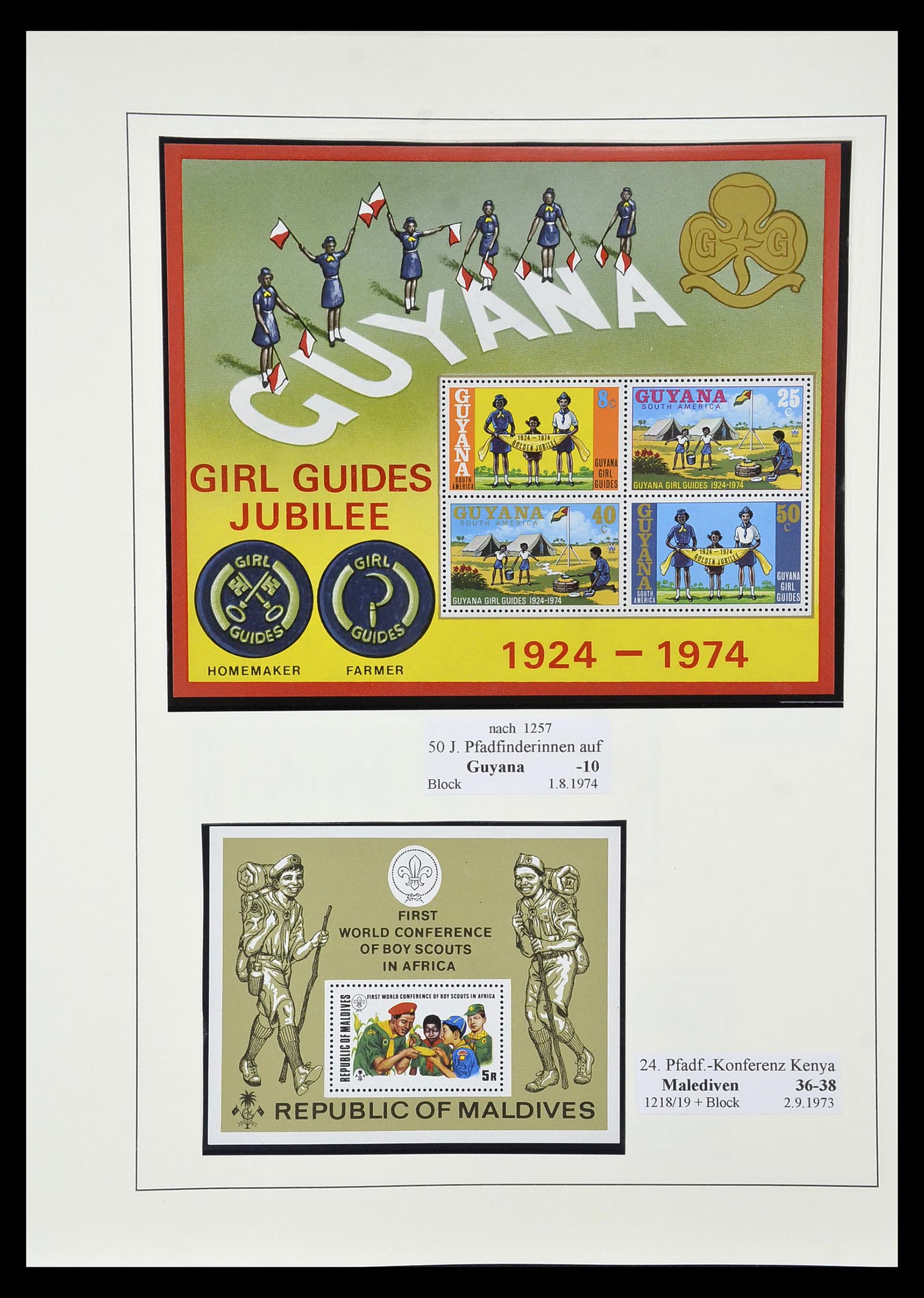 35069 118 - Postzegelverzameling 35069 Motief scouting 1925-2010.