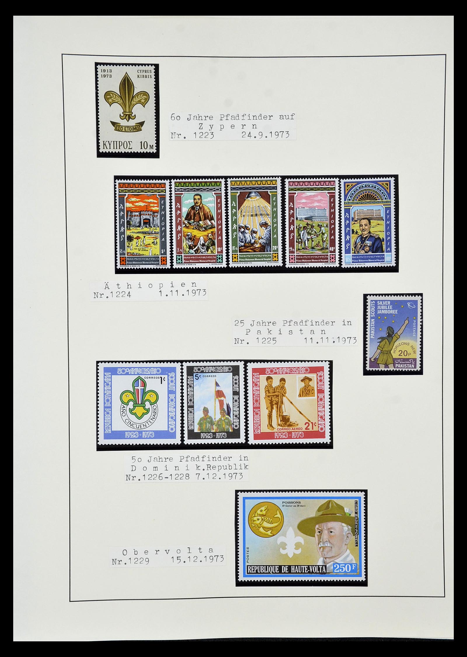 35069 119 - Postzegelverzameling 35069 Motief scouting 1925-2010.
