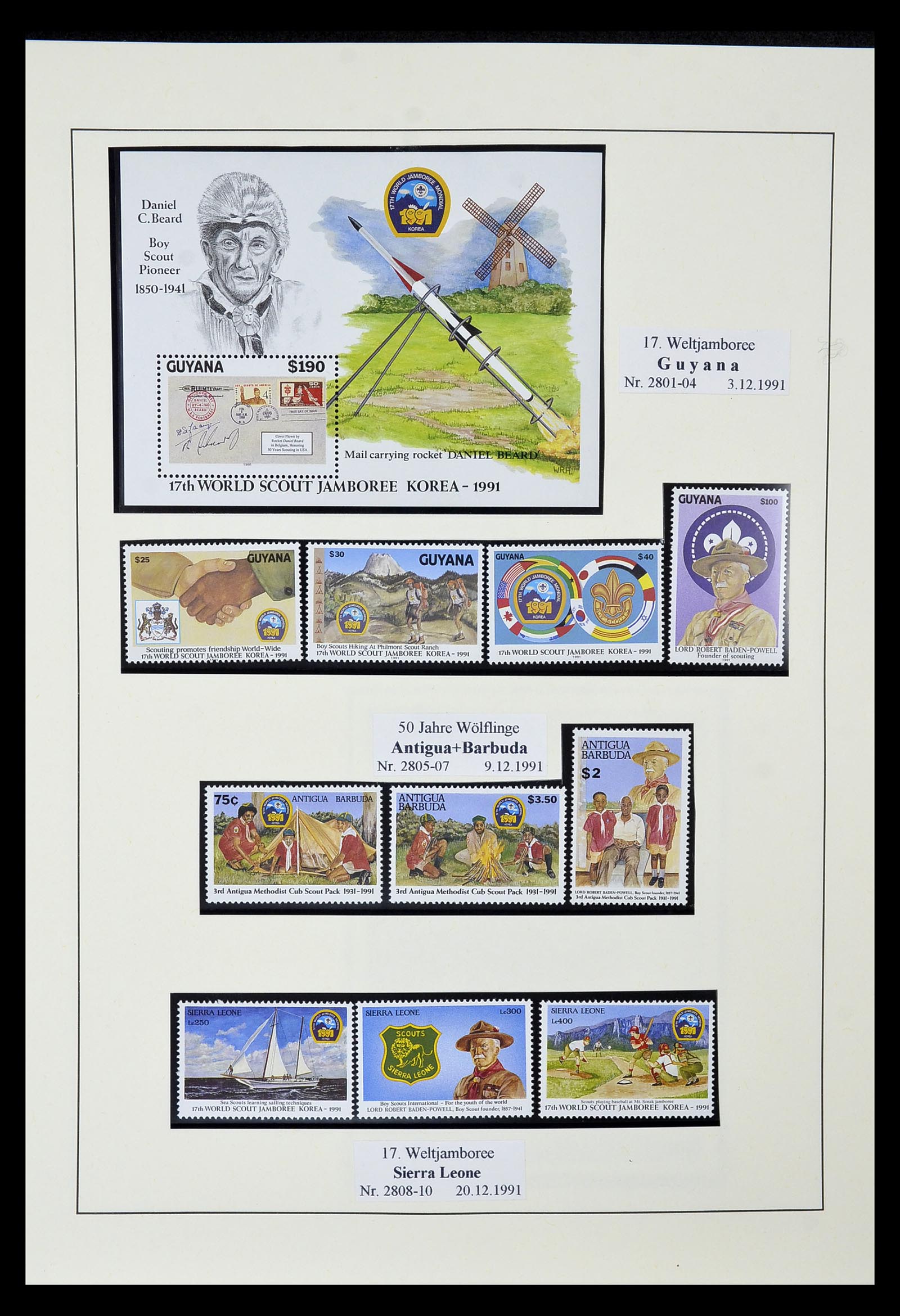 35069 501 - Postzegelverzameling 35069 Motief scouting 1925-2010.