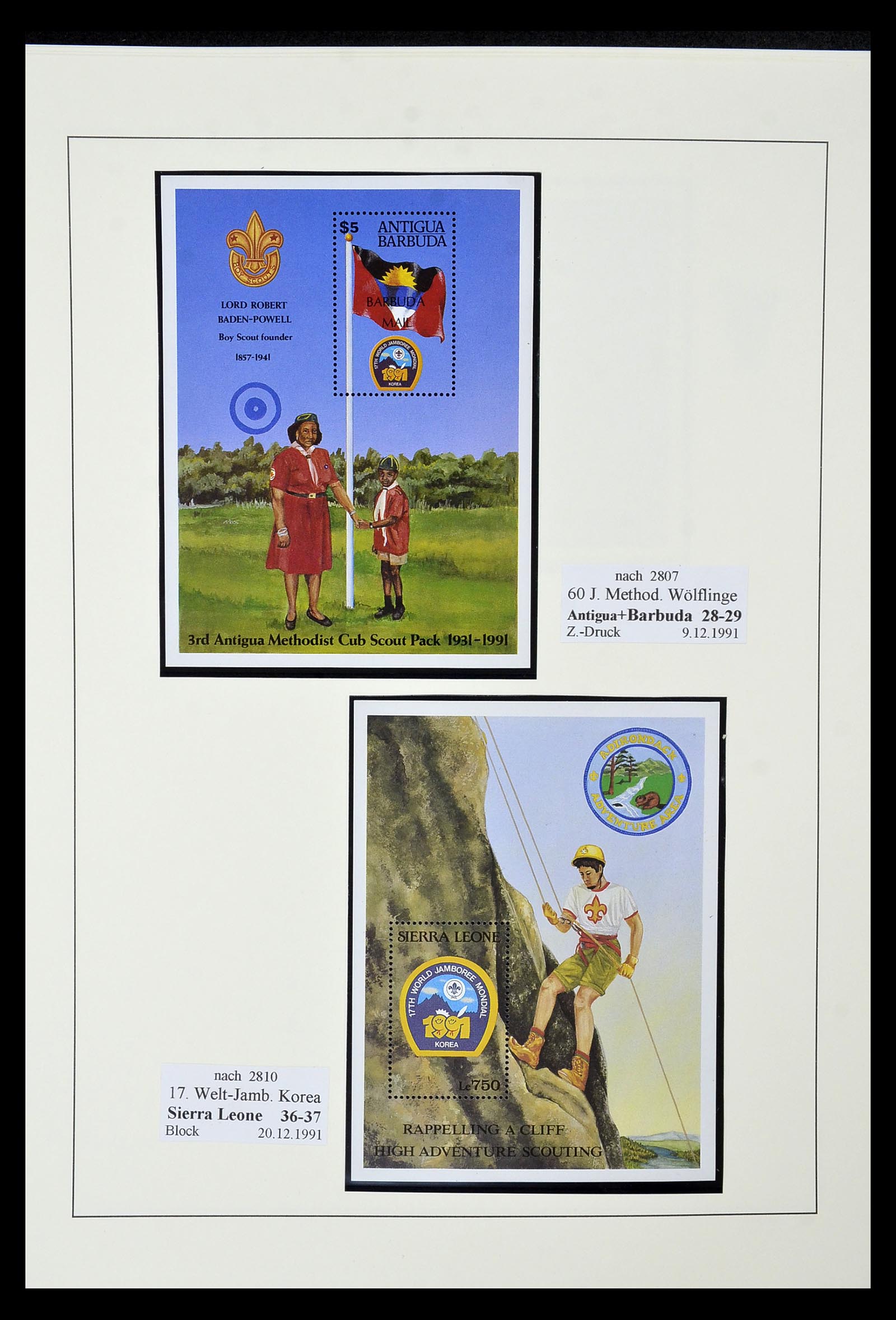 35069 502 - Postzegelverzameling 35069 Motief scouting 1925-2010.