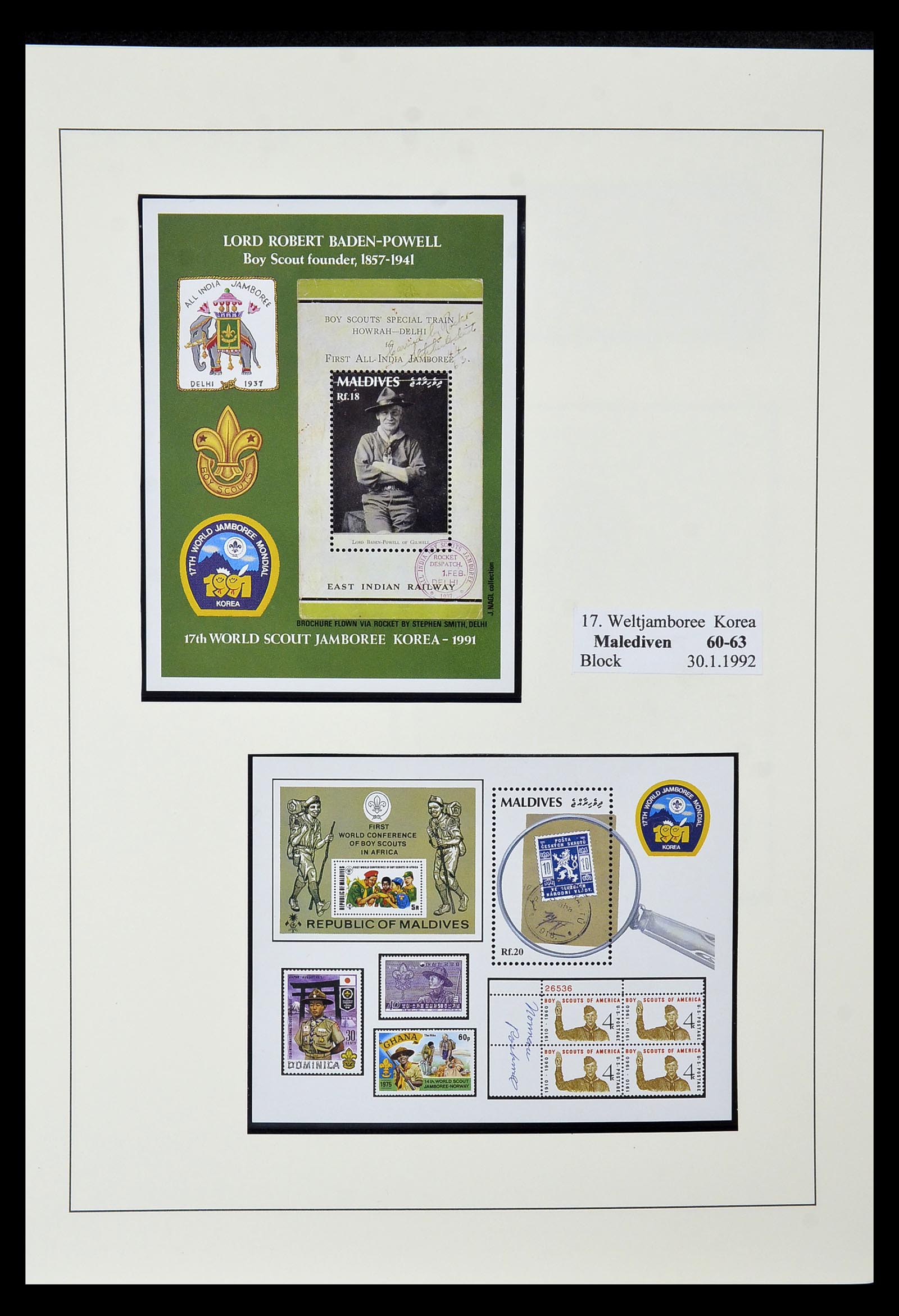 35069 504 - Postzegelverzameling 35069 Motief scouting 1925-2010.