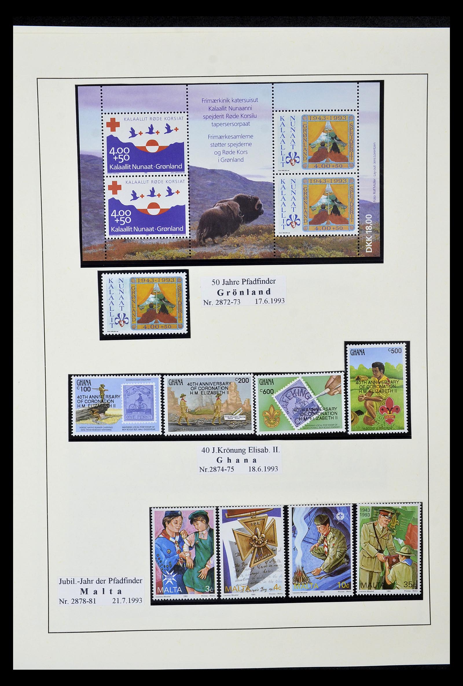35069 510 - Postzegelverzameling 35069 Motief scouting 1925-2010.