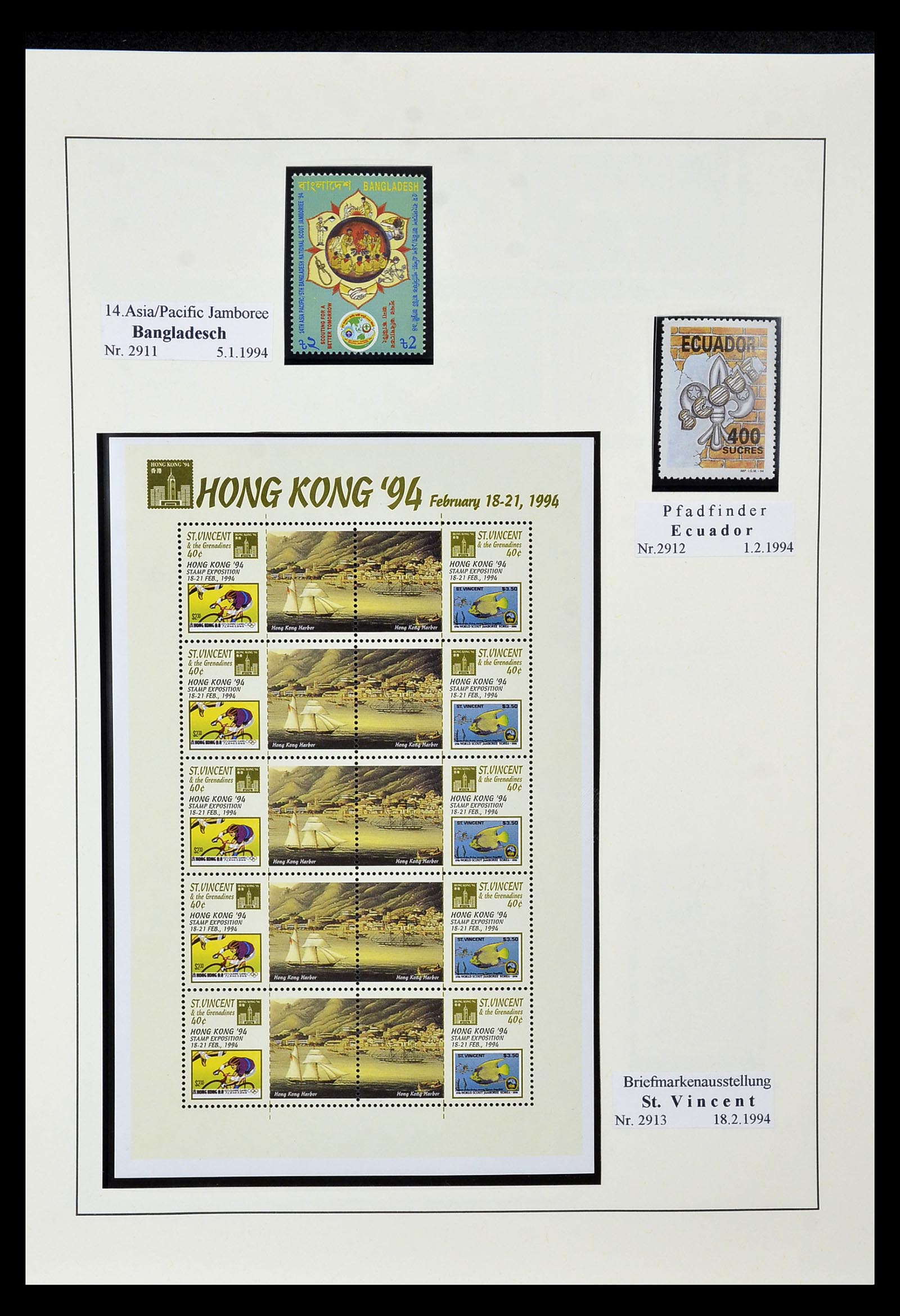 35069 513 - Postzegelverzameling 35069 Motief scouting 1925-2010.