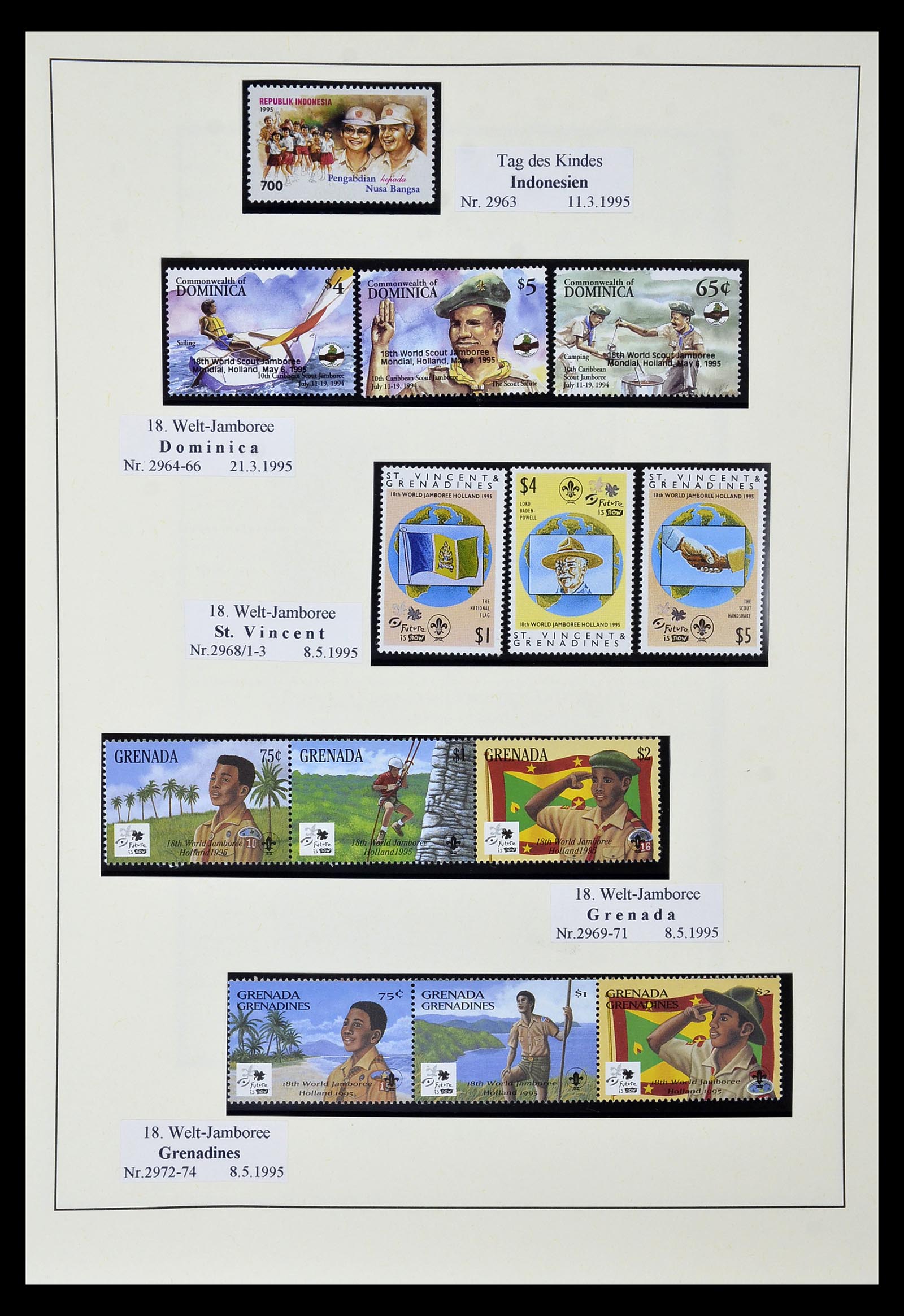 35069 520 - Postzegelverzameling 35069 Motief scouting 1925-2010.