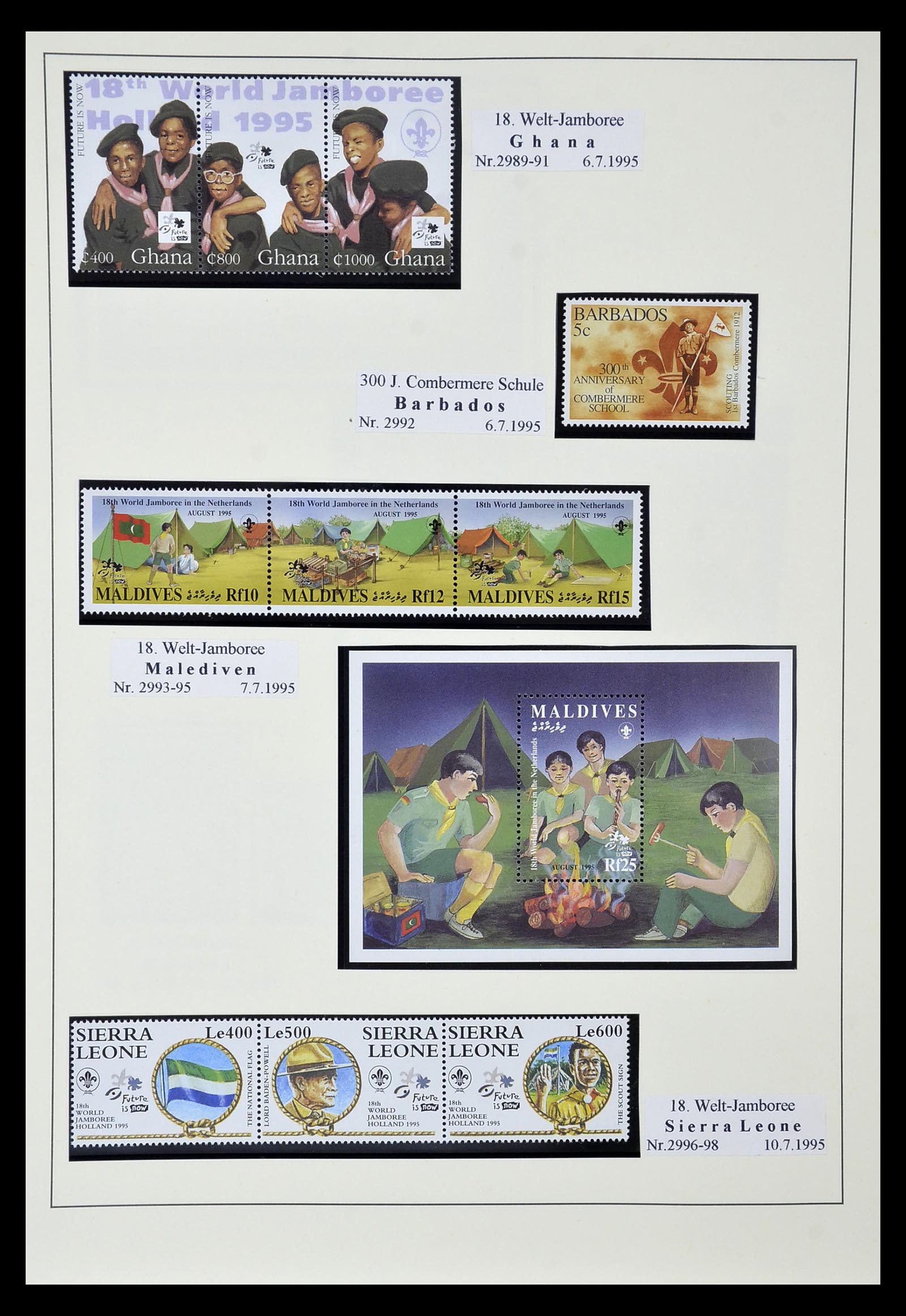 35069 523 - Postzegelverzameling 35069 Motief scouting 1925-2010.