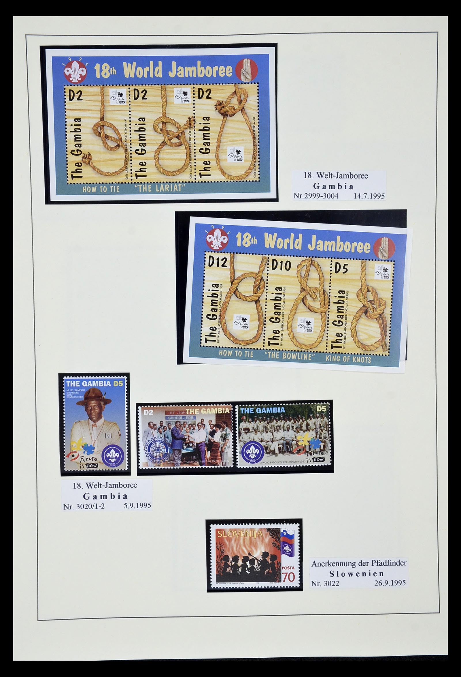 35069 524 - Postzegelverzameling 35069 Motief scouting 1925-2010.