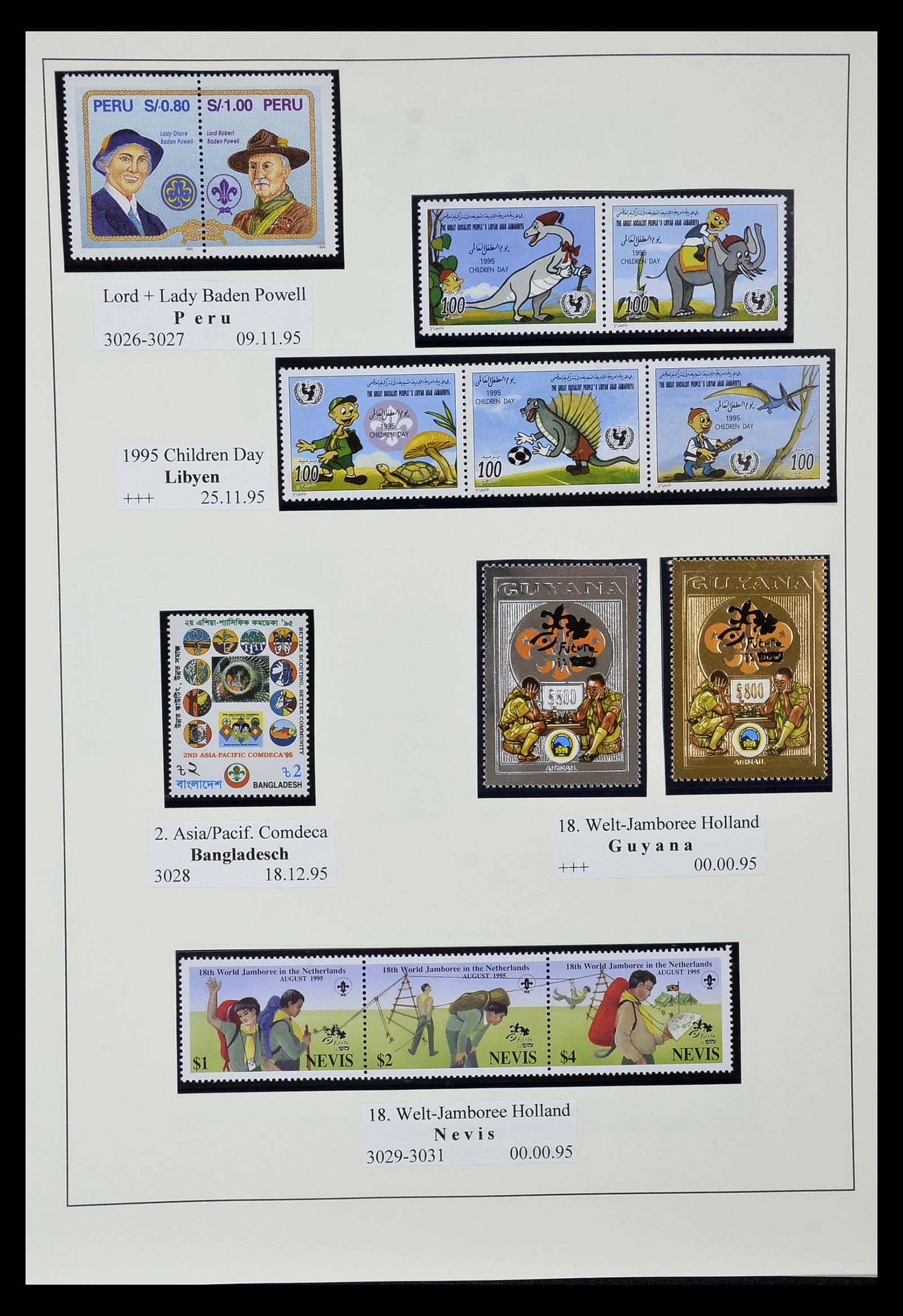 35069 526 - Postzegelverzameling 35069 Motief scouting 1925-2010.