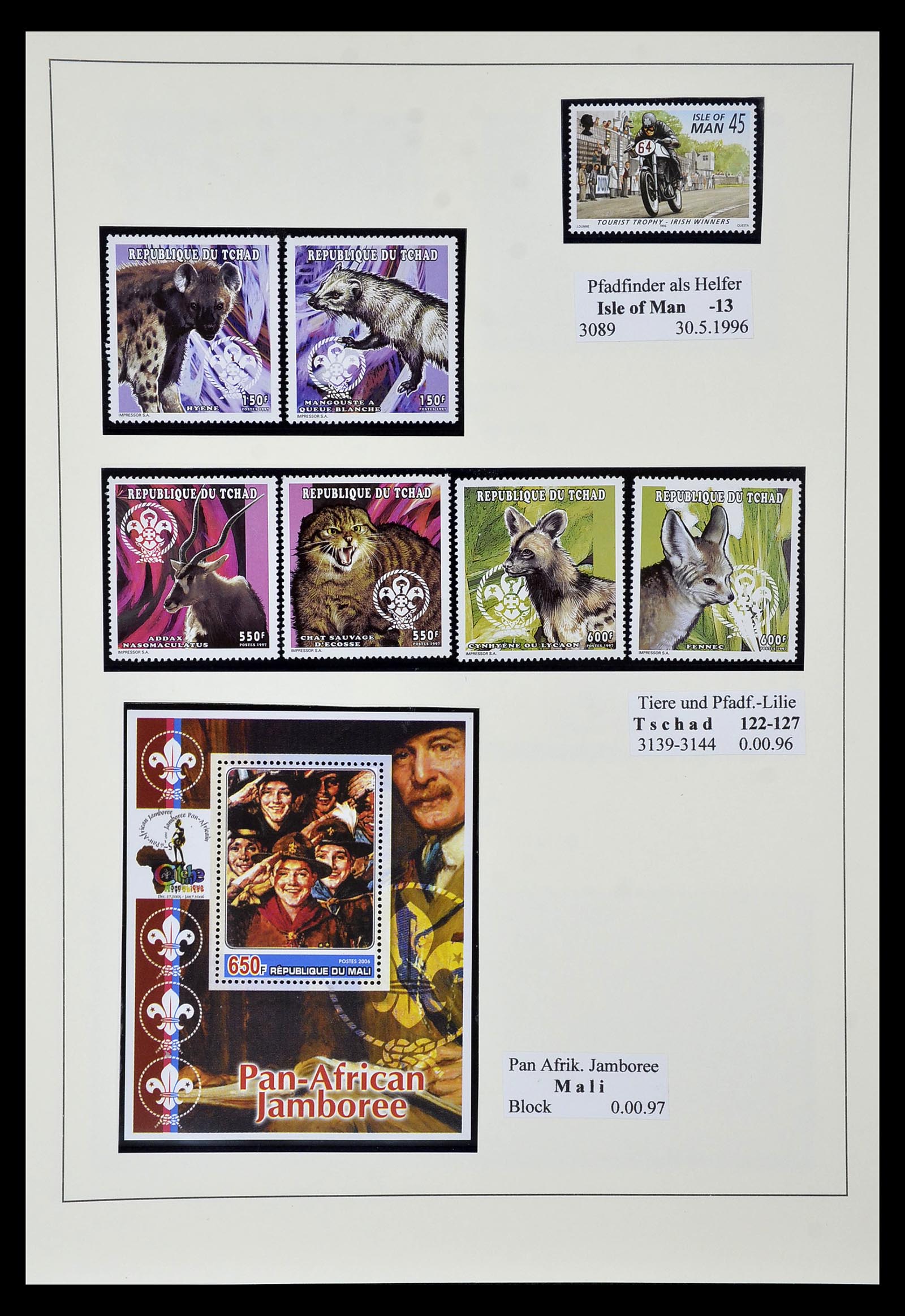 35069 537 - Postzegelverzameling 35069 Motief scouting 1925-2010.