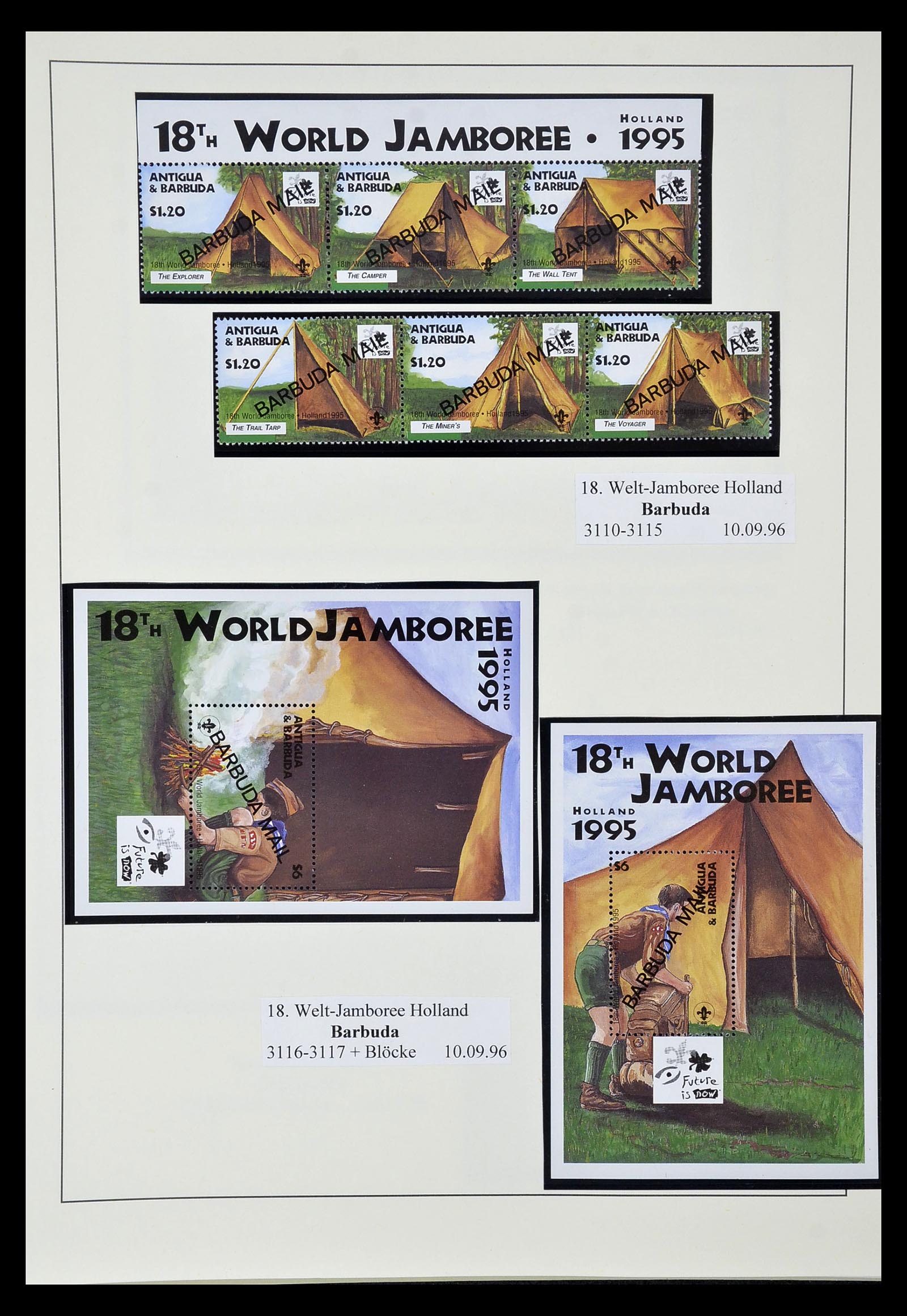 35069 540 - Postzegelverzameling 35069 Motief scouting 1925-2010.