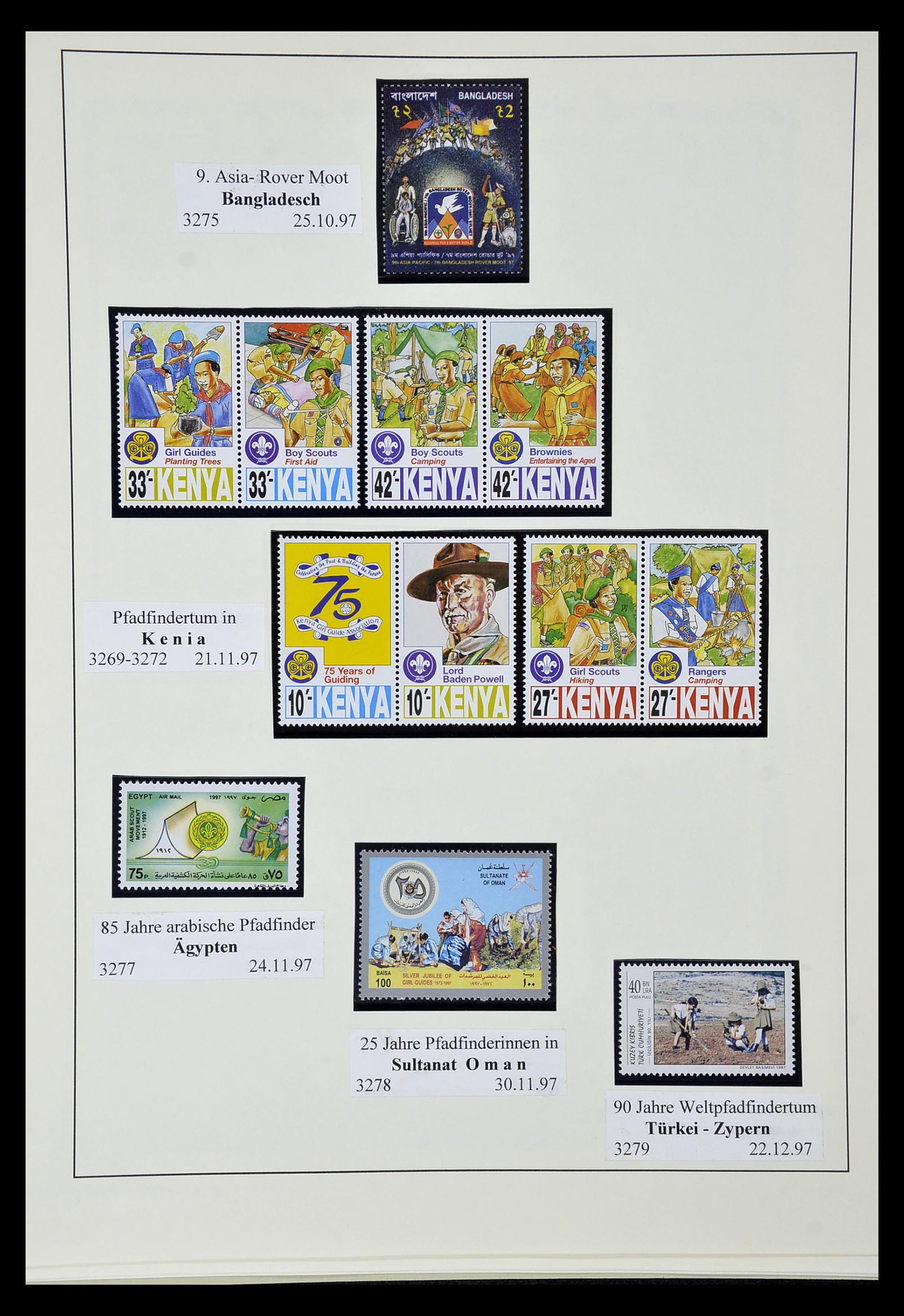 35069 557 - Postzegelverzameling 35069 Motief scouting 1925-2010.