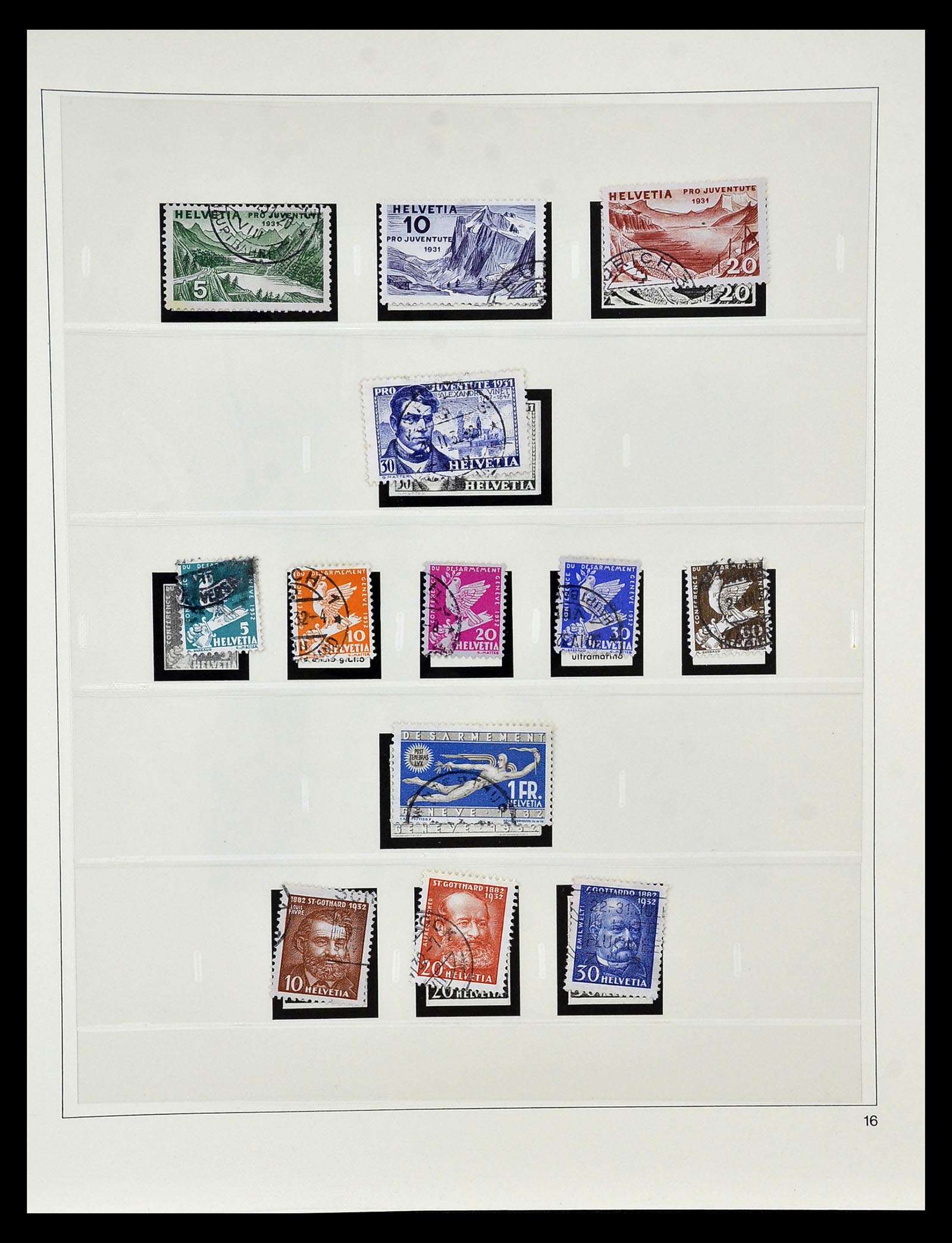 35072 016 - Postzegelverzameling 35072 Zwitserland 1850-2005.