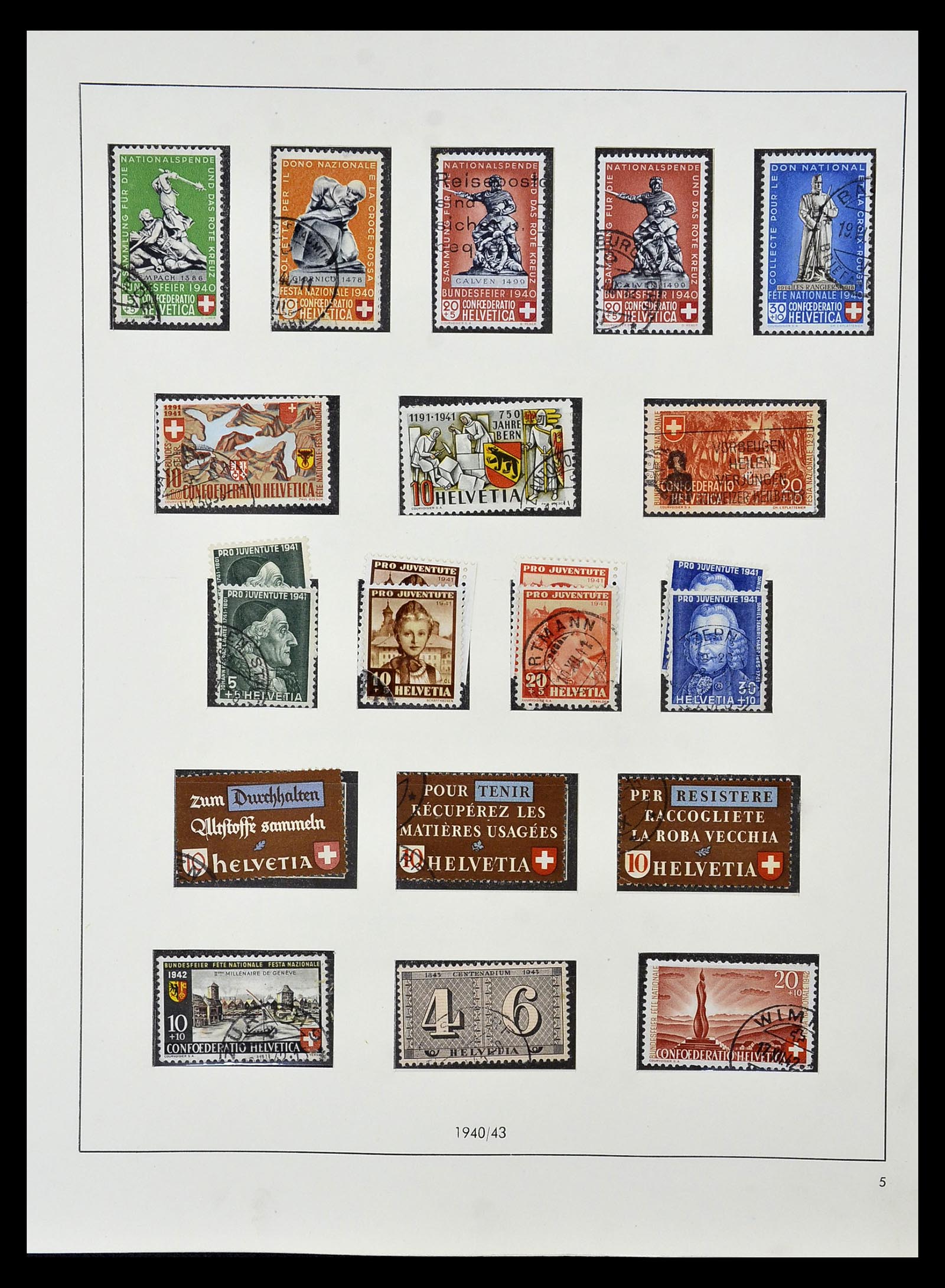 35072 029 - Stamp Collection 35072 Switzerland 1850-2005.