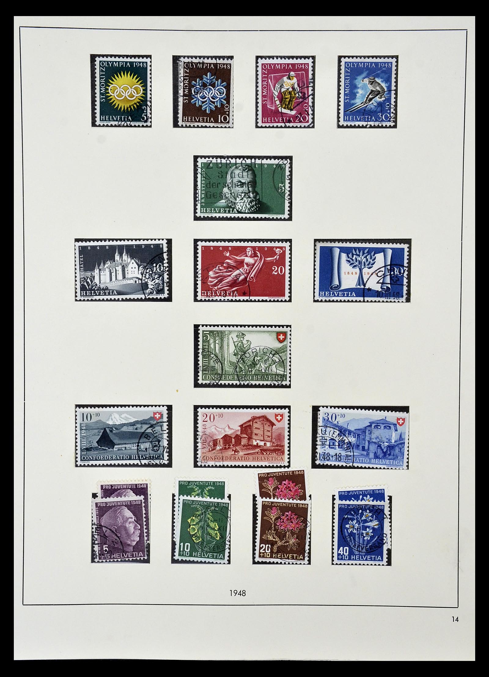 35072 038 - Stamp Collection 35072 Switzerland 1850-2005.
